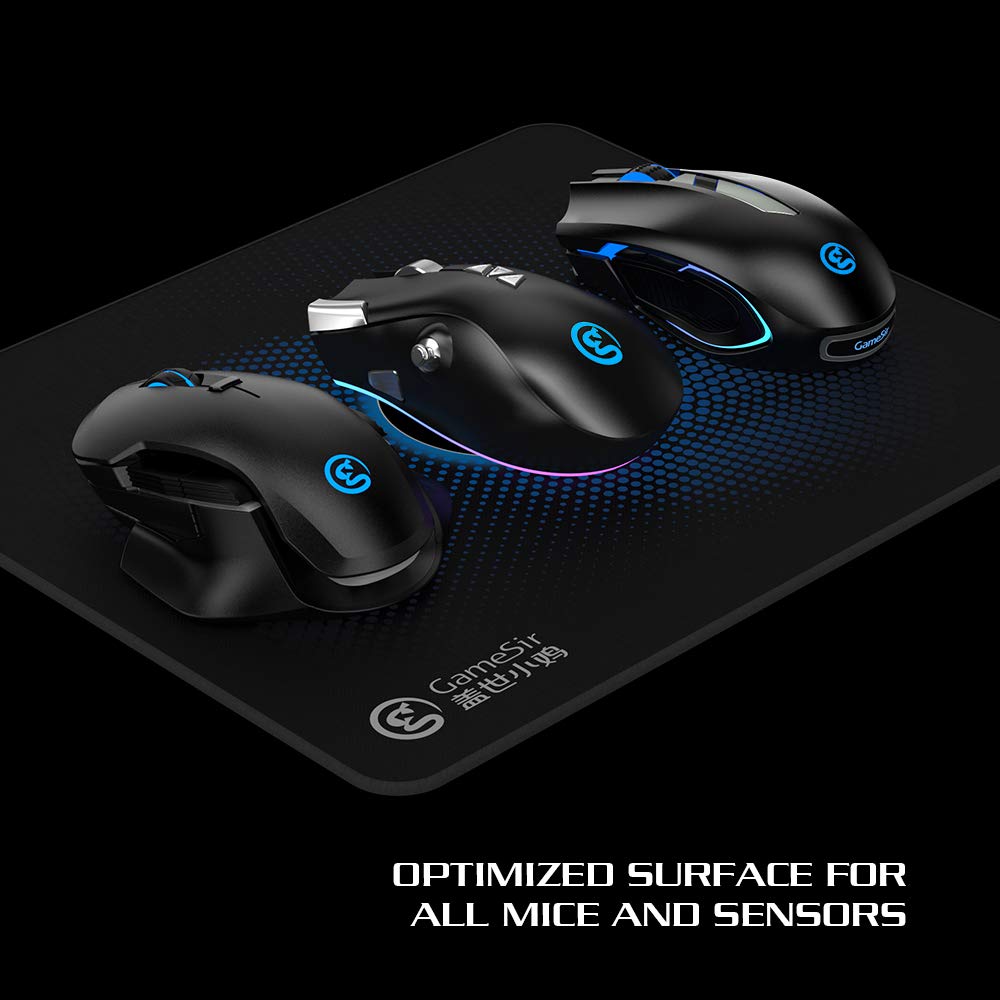 GameSir Premium Textured Mouse Pad - Non-Slip Rubber Base Gaming Mouse Mat for PC, Laptop, Computer | Perfect for Office Work, Gaming & Home Use
