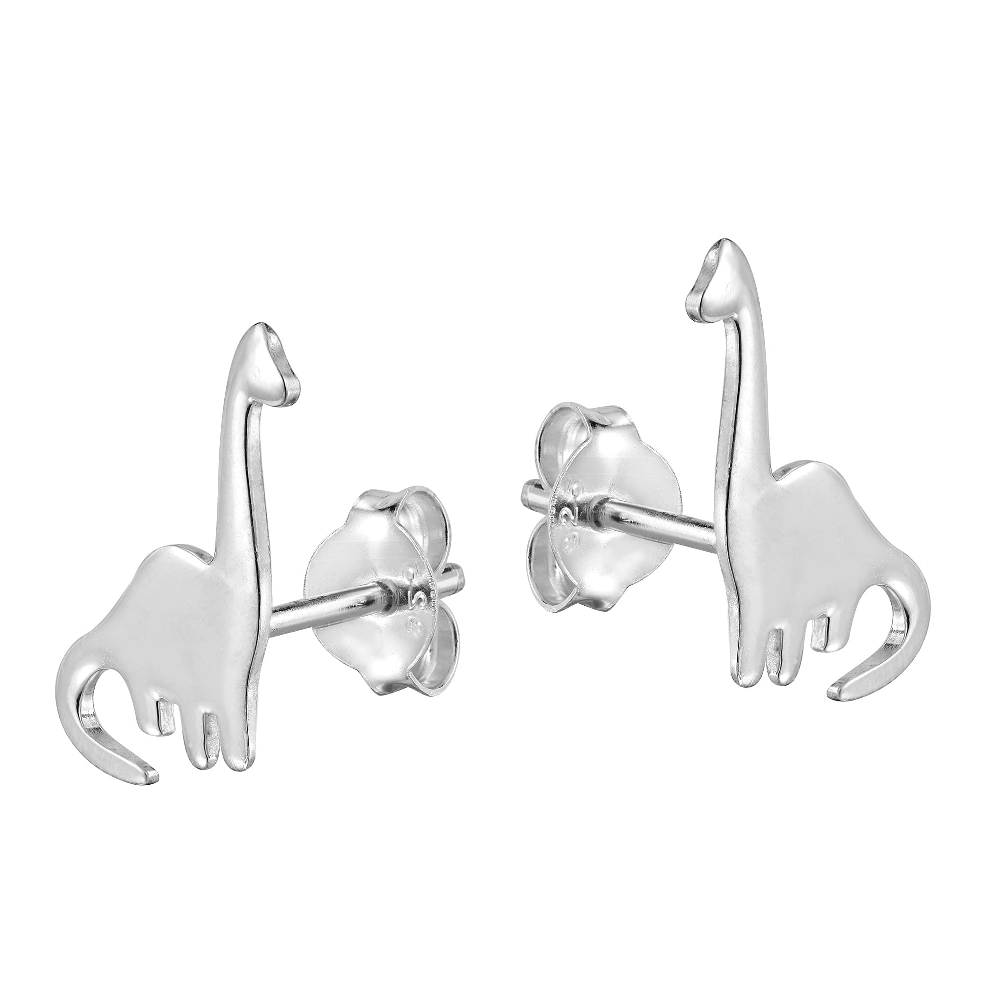 AeraVida .925 Sterling Silver Dinosaur Stud Earrings for Women | Cute Animal Jewelry Gift for Her | Perfect for Casual Wear, Parties & Gifts