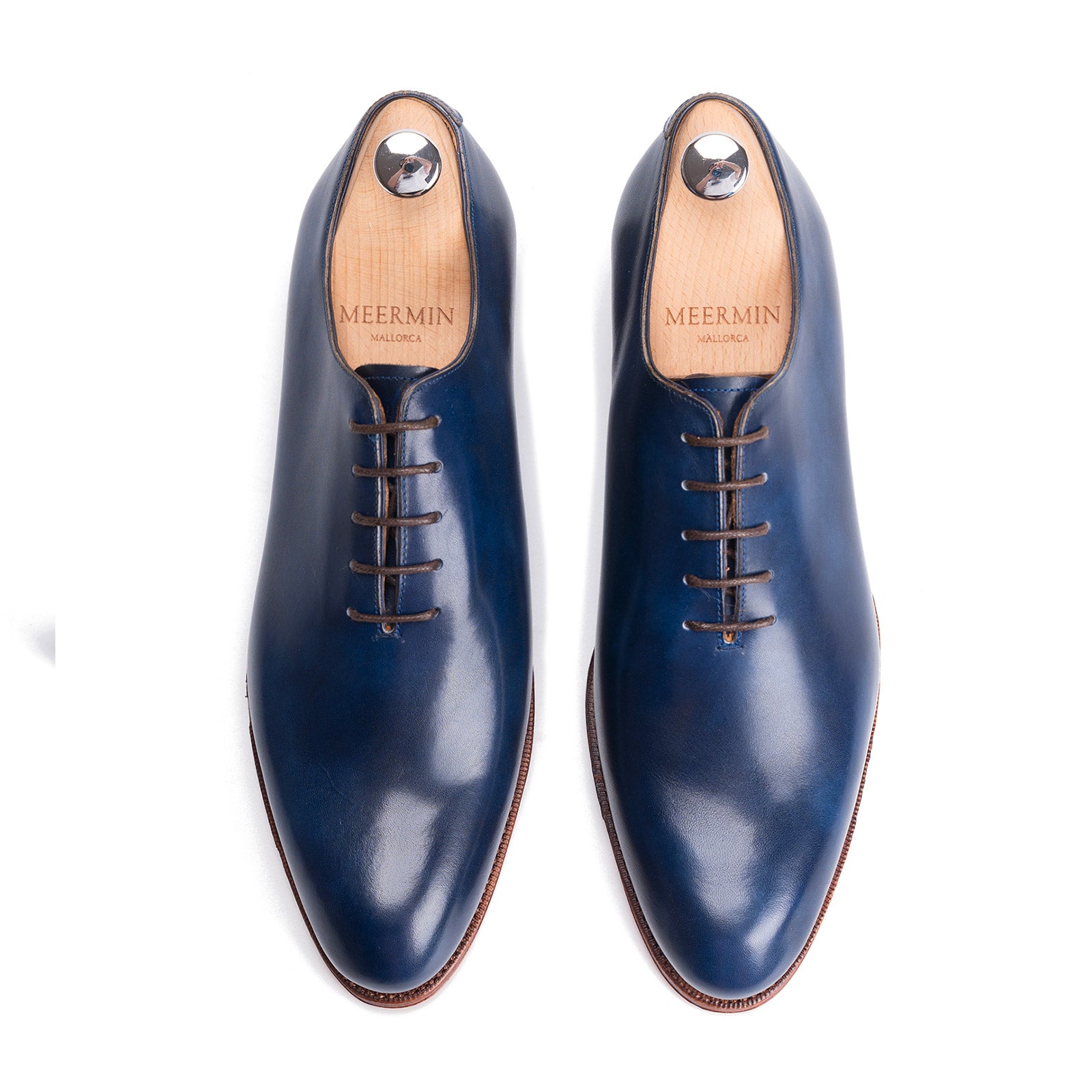 101240 Navy Museum Calf Leather Shoes - Premium Quality Men's Dress Shoes for Business, Formal & Office Wear