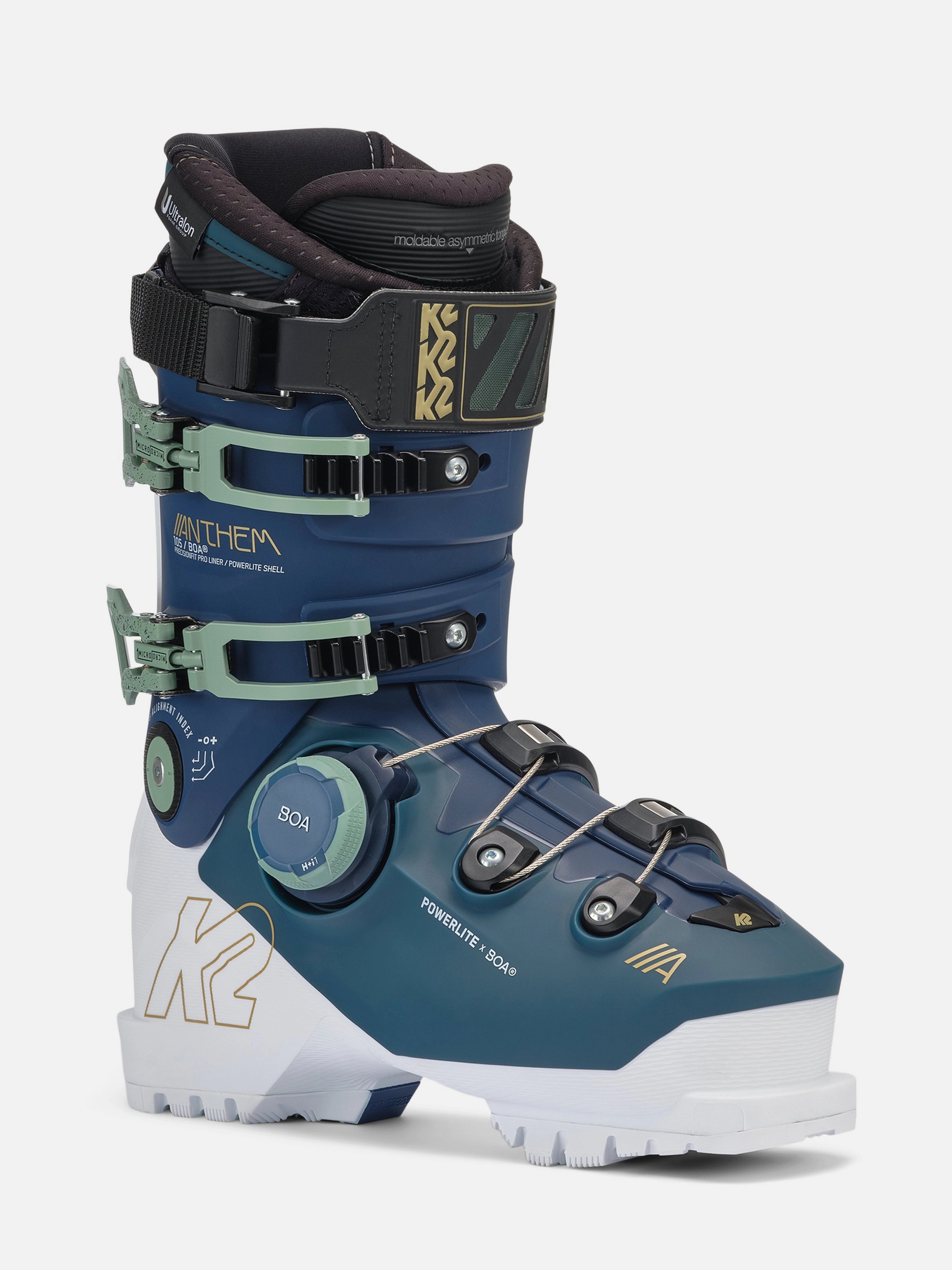 K2 Anthem 105 BOA Women's Ski Boots 2026 - Comfortable & Supportive Ski Boots for Women - Perfect for All-Mountain Skiing & Winter Sports