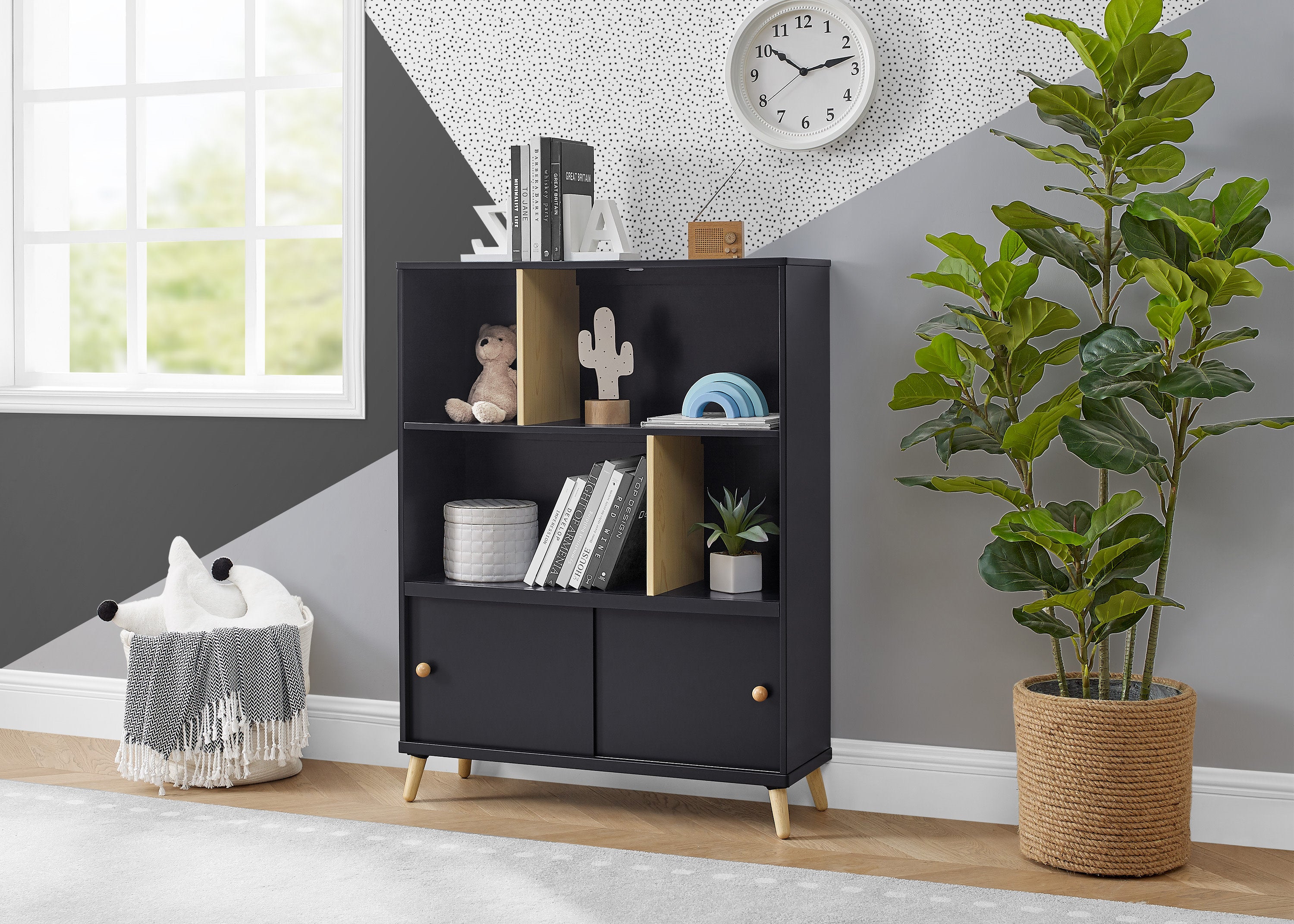 Essex Bookcase - Modern Wooden Bookshelf for Home & Office Storage | Perfect for Living Room, Bedroom, and Study Organization