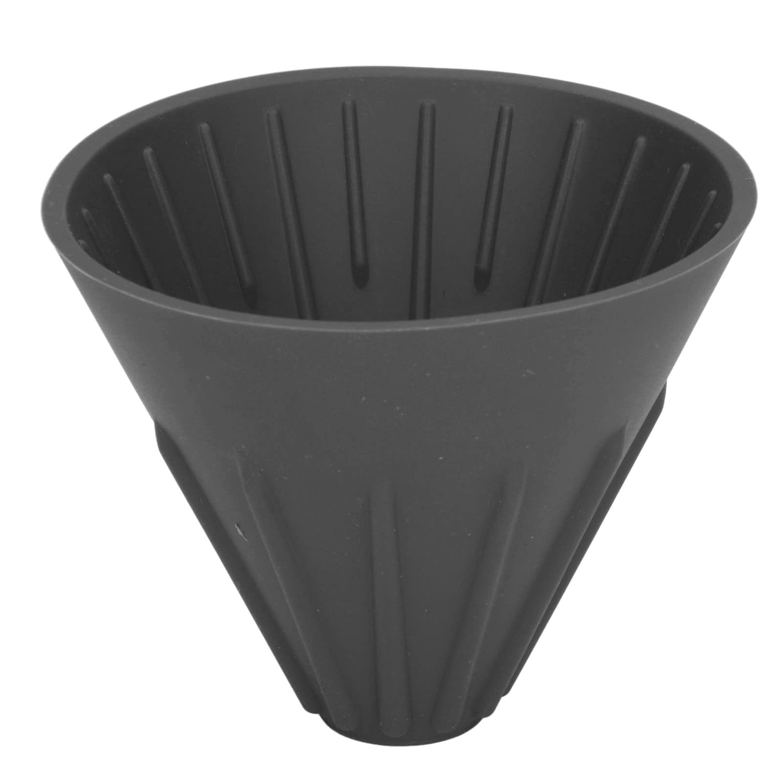 **Reusable Silicone Coffee Filter - Foldable Portable Dripper for Camping, Travel & Office Use (Black) | Eco-Friendly Brewing for Home, Outdoors & Work**