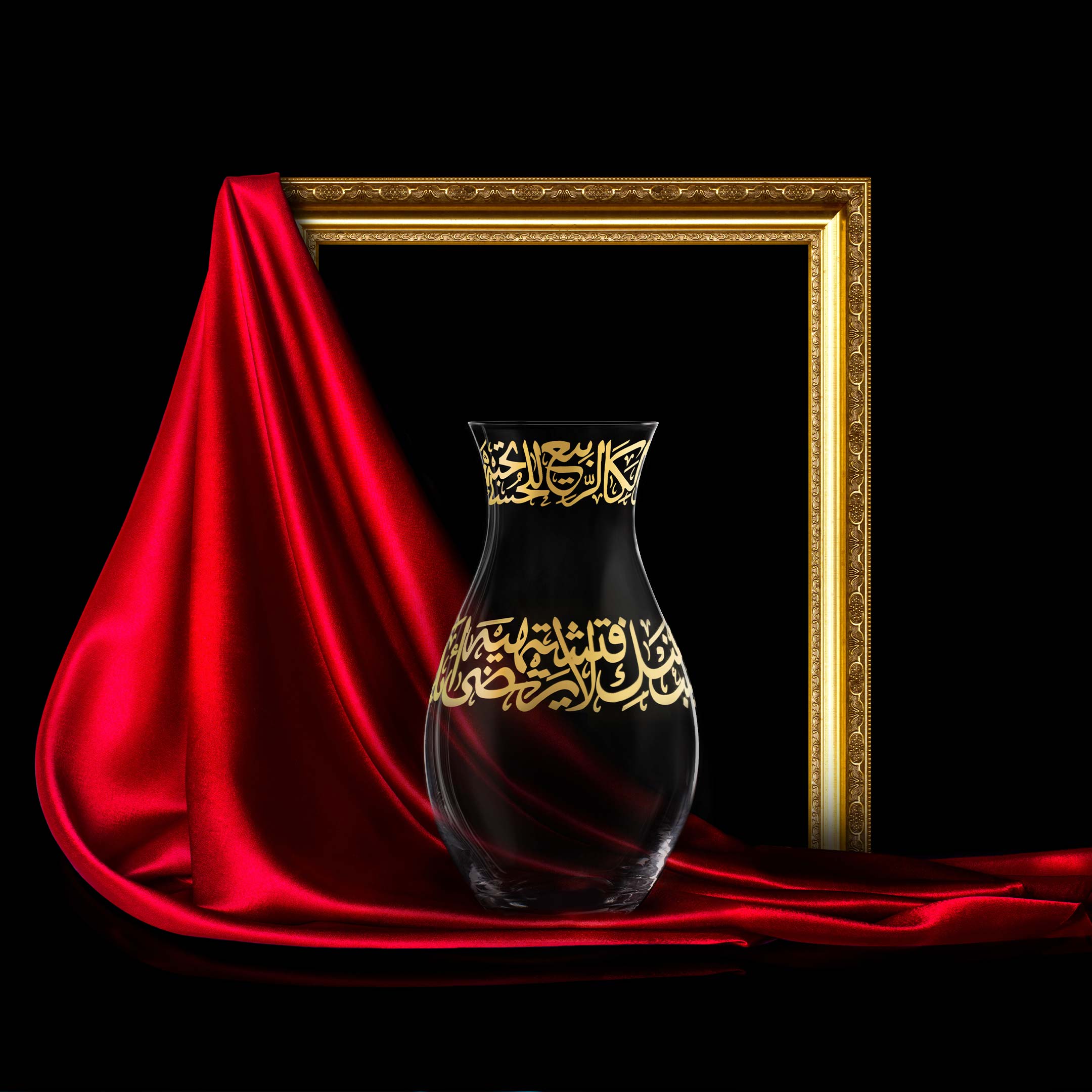 Dimlaj Kareem Large Gold Vase - Elegant Home Decor for Living Room, Wedding Centerpiece & Luxury Gift Idea