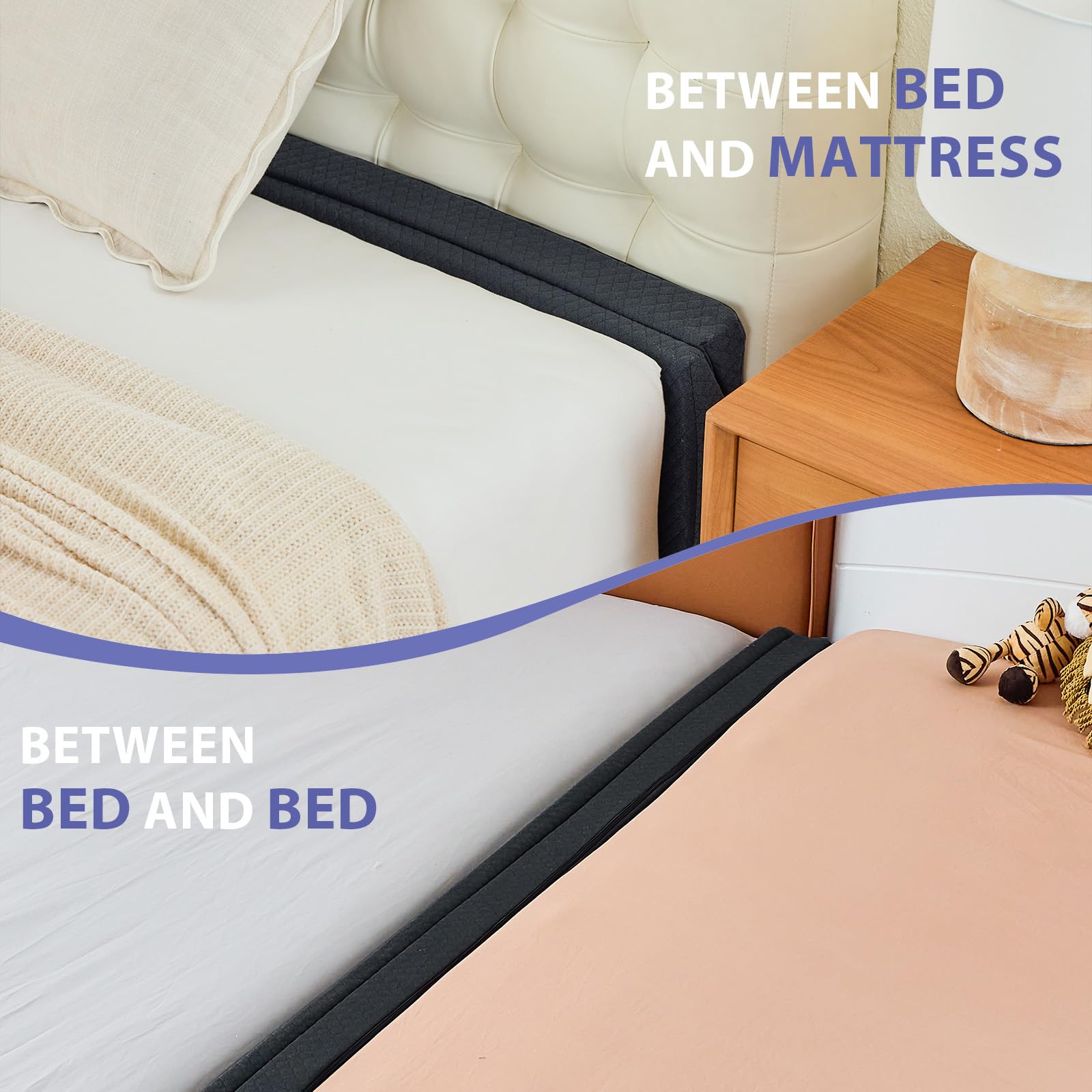 **Foldable Bed Wedge Pillow for Headboard - 54