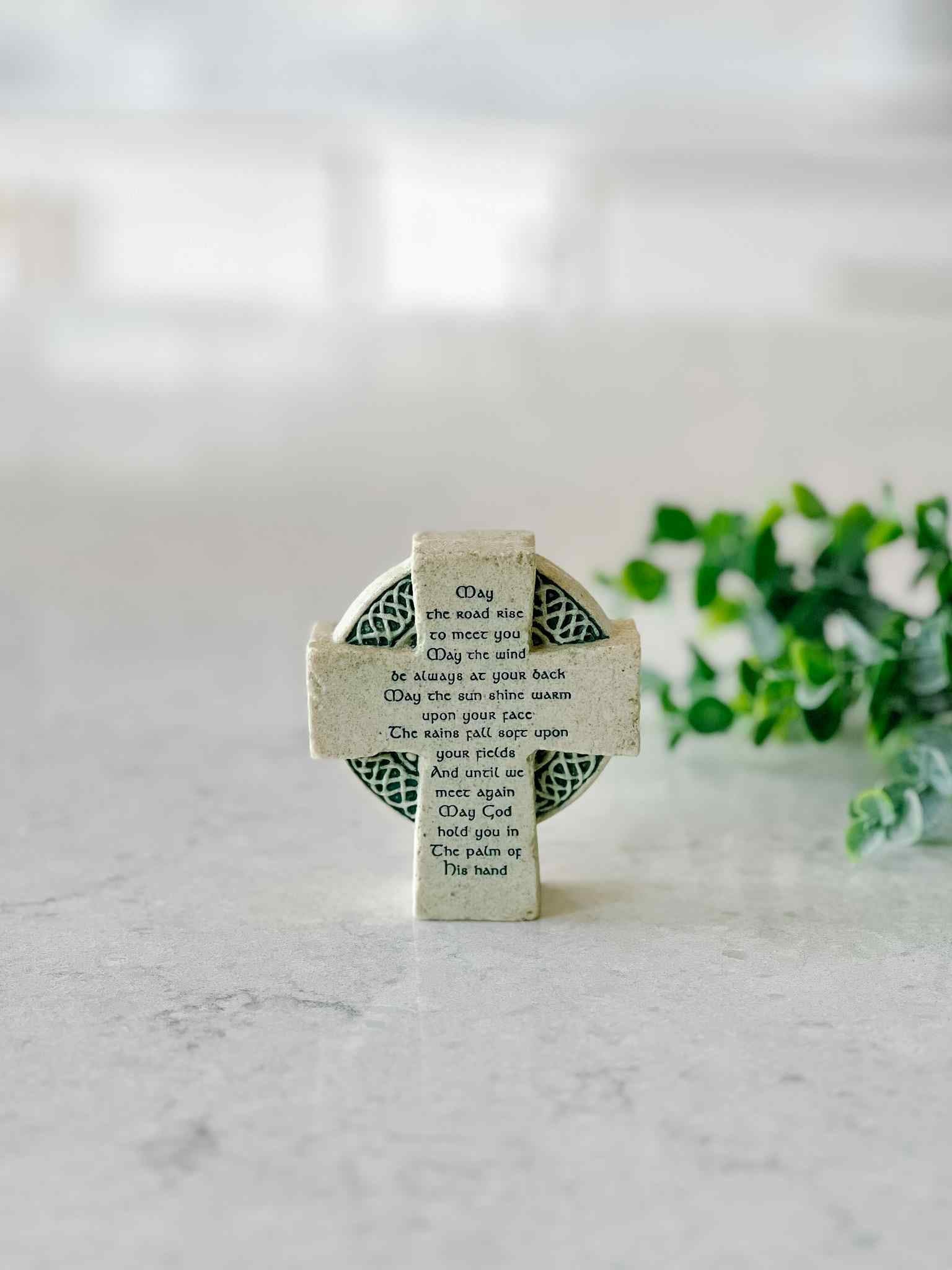 Mini Irish Cross Pendant Necklace - Elegant Celtic Jewelry for Women - Perfect for St. Patrick's Day, Weddings & Gifts