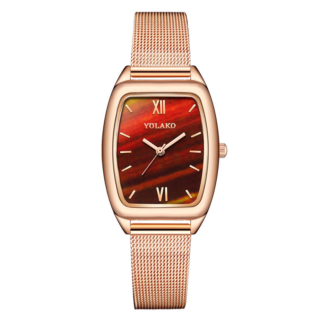 Vintage Burgundy Leather Wrap Watch for Women & Men - Adjustable Multilayer Bracelet Wristwatch - Perfect for Casual, Office & Everyday Wear
