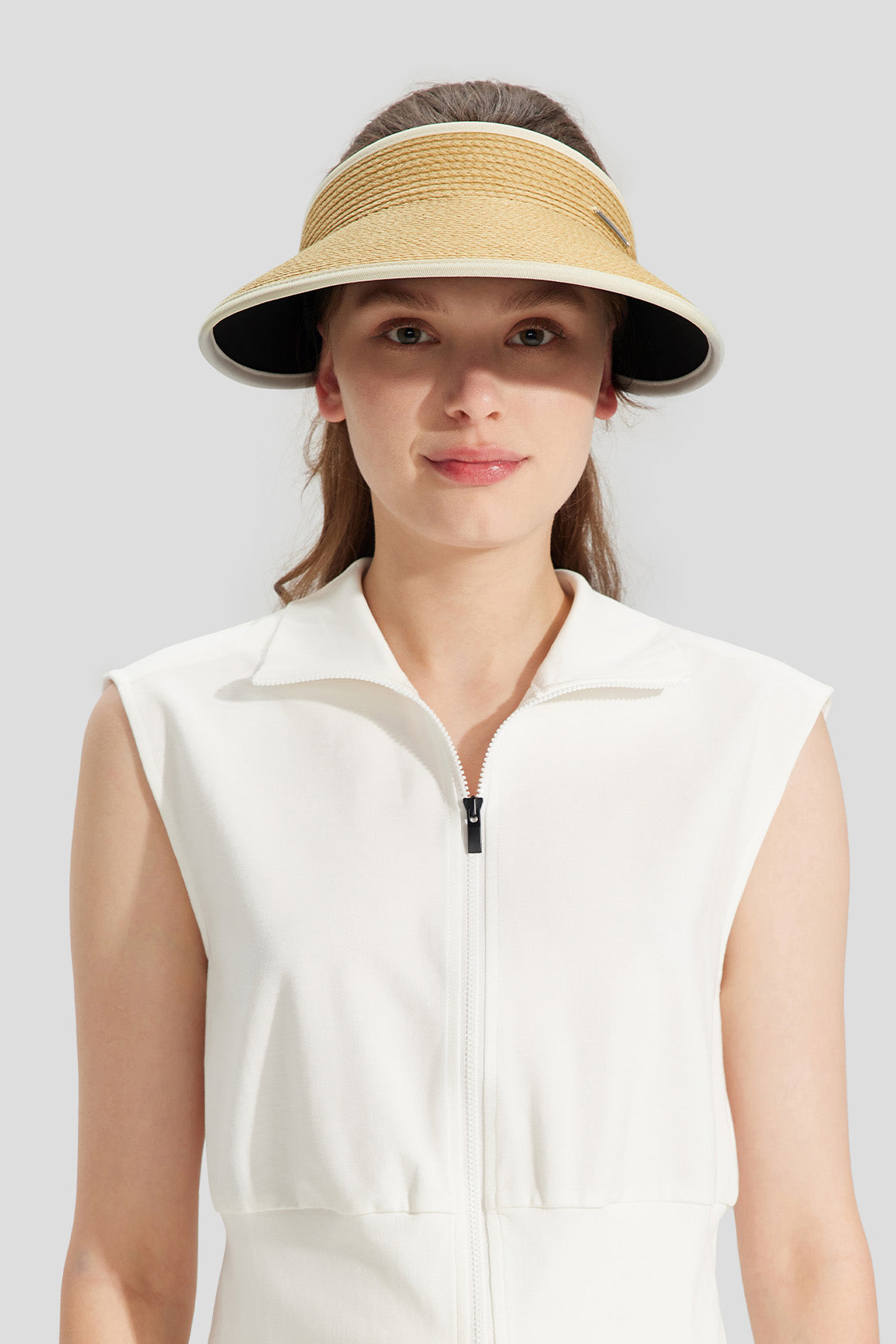 Raffia Women's Straw Sun Hat UPF50+ Wide Brim Beach Hat for Summer Outdoor Activities - Perfect for Beach, Pool, Gardening, and Travel