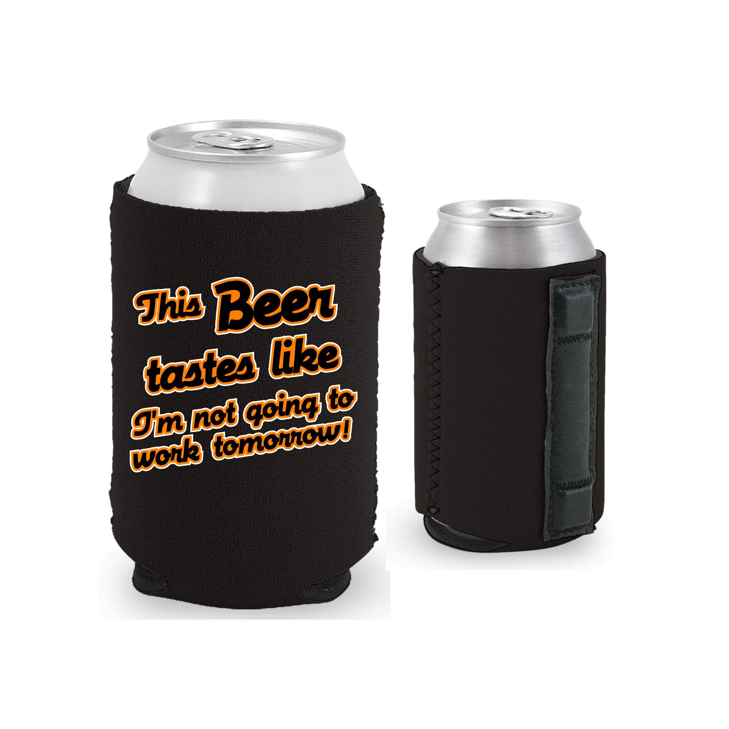 Black Magnetic Can Cooler for Beer - Keep Your Drink Cold & Fresh | Perfect for Parties, BBQs, and Outdoor Events