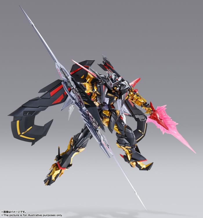 Bandai Metal Build Gundam SEED Astray Gold Frame Amatsu Mina (Princess of the Sky Ver.) 1/100 Scale Action Figure - Premium Collectible Model Kit for Anime Fans & Gundam Collectors | Perfect for Display, Cosplay Props & Gift for Mecha Enthusiasts