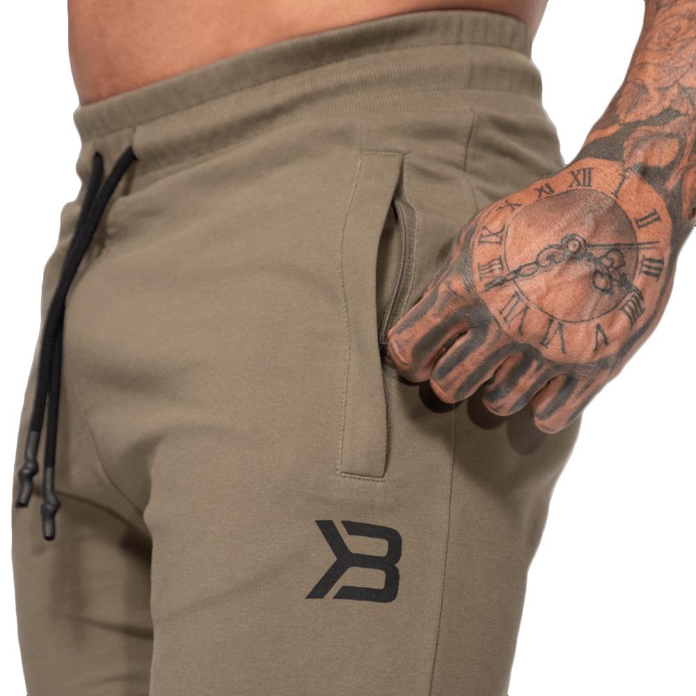 Better Bodies Tapered Joggers V2W - Soft Washed Green Jogging Pants for Men & Women | Perfect for Gym, Running, Yoga & Casual Wear