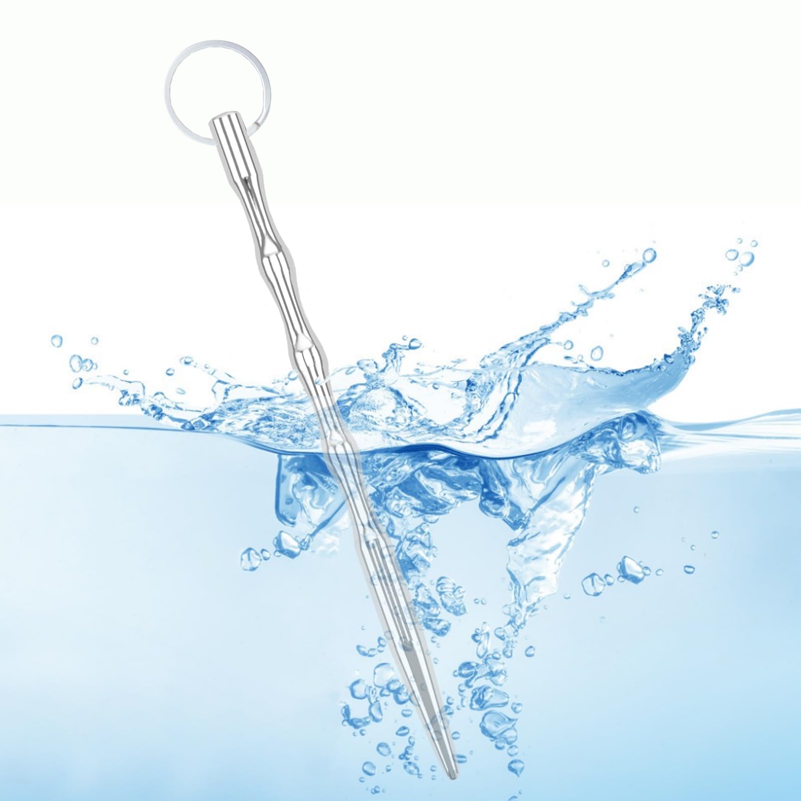 5.43 Inch Stainless Steel Urethral Sounds Sex Toy for Men - Smooth Metal Urinary Plug with Removable O-Ring, Urethral Dilator & Penis Stretcher - Perfect for BDSM Play, Sensation Exploration & Medical Play Scenarios