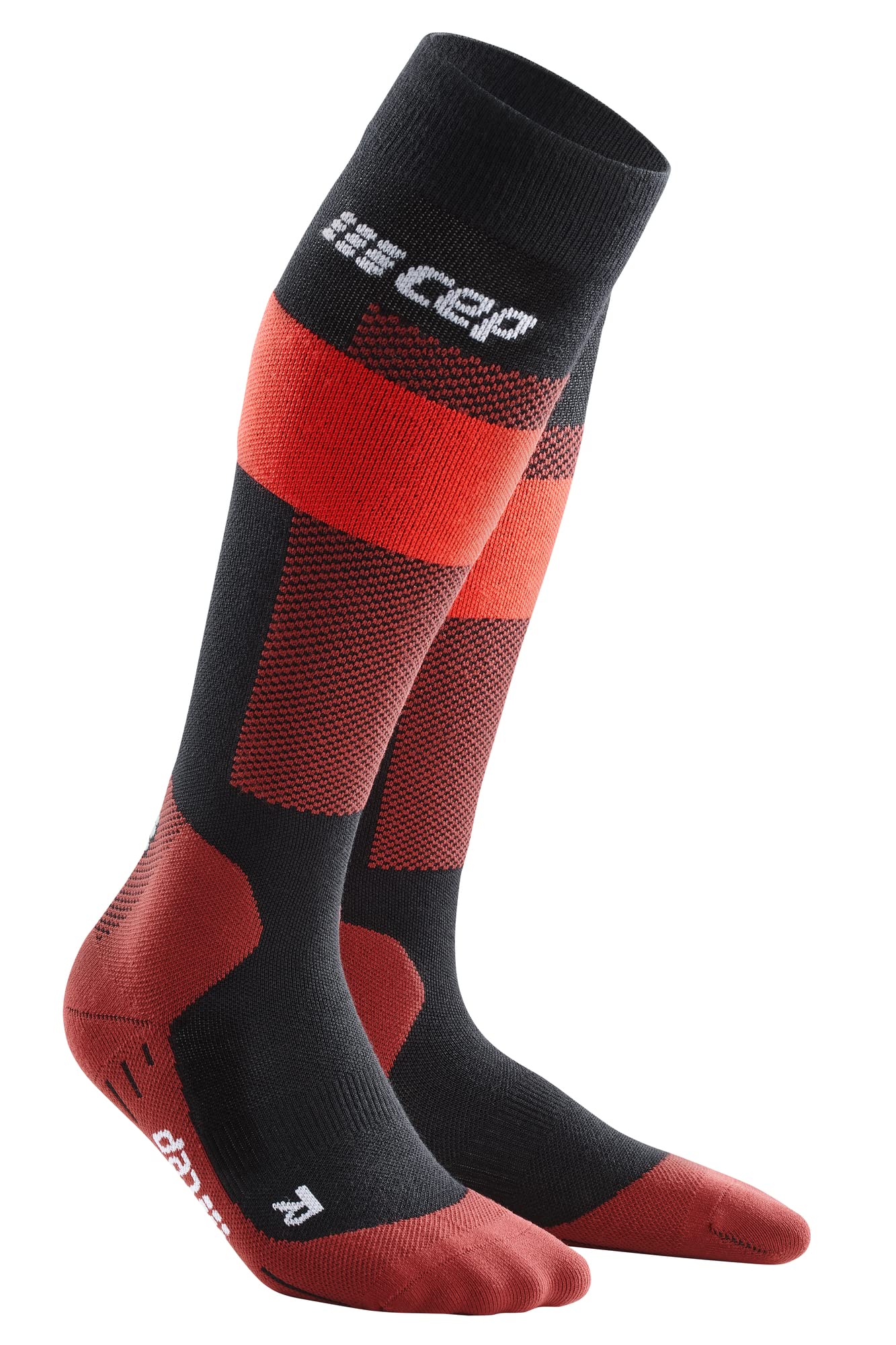 CEP Men's Winter Ski Merino Wool Compression Socks - Performance Thermal Socks for Skiing, Snowboarding & Cold Weather Activities