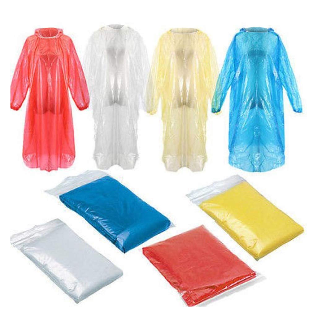 Waterproof Disposable Rain Hood for Adults - 60PCS/80PCS Emergency Rain Gear for Hiking, Camping & Outdoor Activities - Lightweight & Portable Weather Protection
