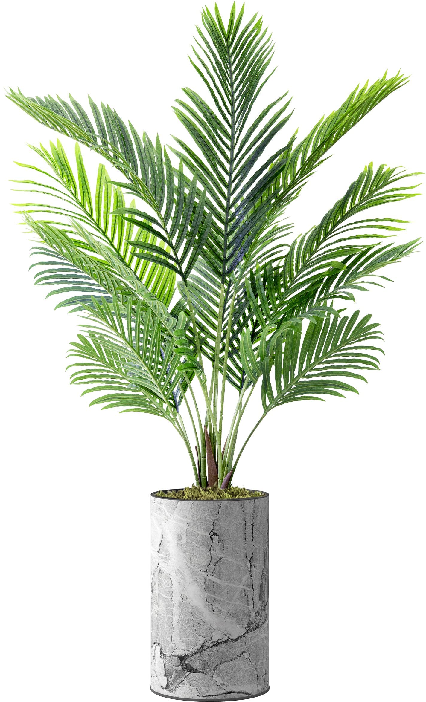 Modern Artificial Areca Palm Tree in Decorative Planter - 57
