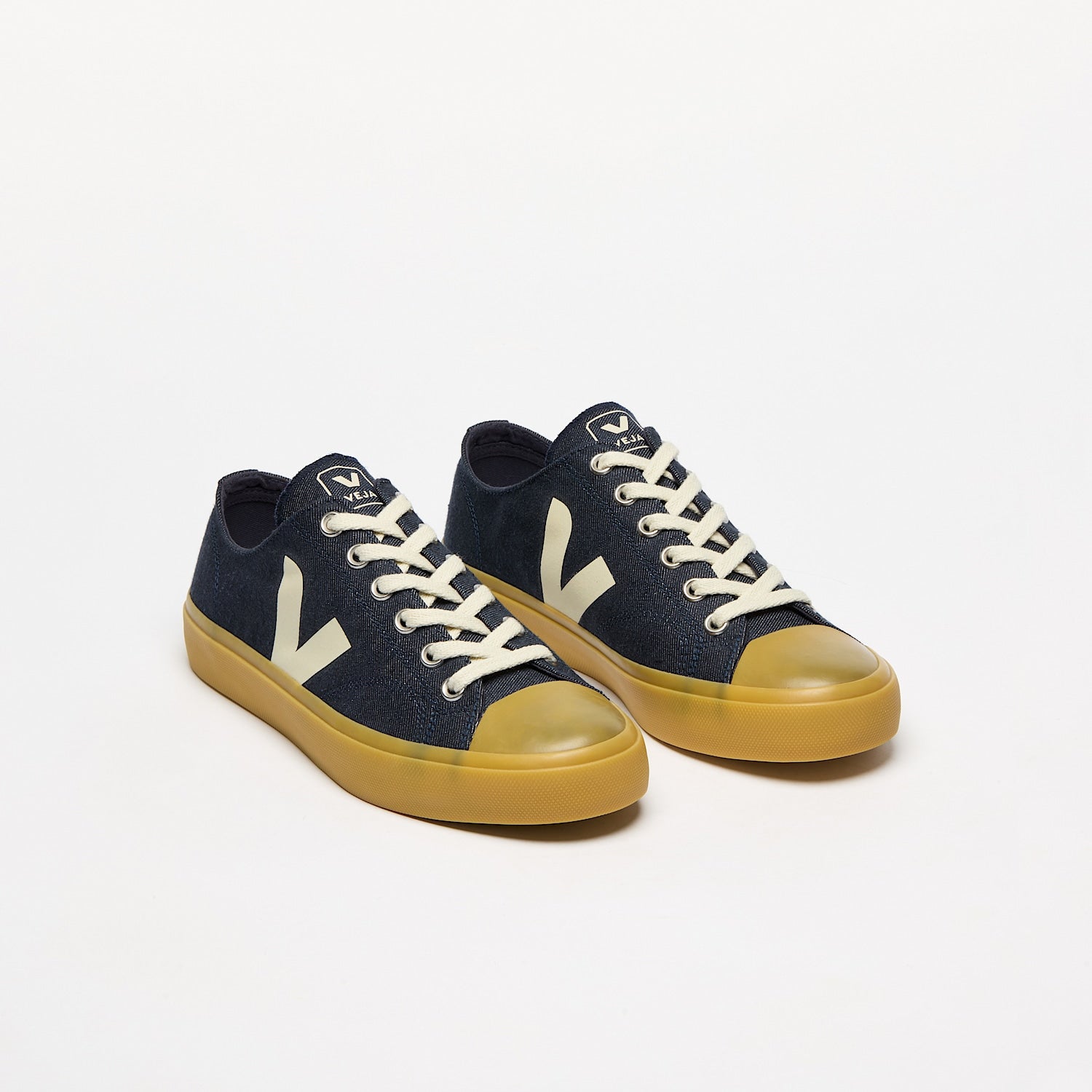 Veja Wata II Low Denim Sneakers in Blue Pierre - Sustainable Vegan Shoes for Men & Women | Perfect for Casual Wear, Street Style & Eco-Friendly Fashion