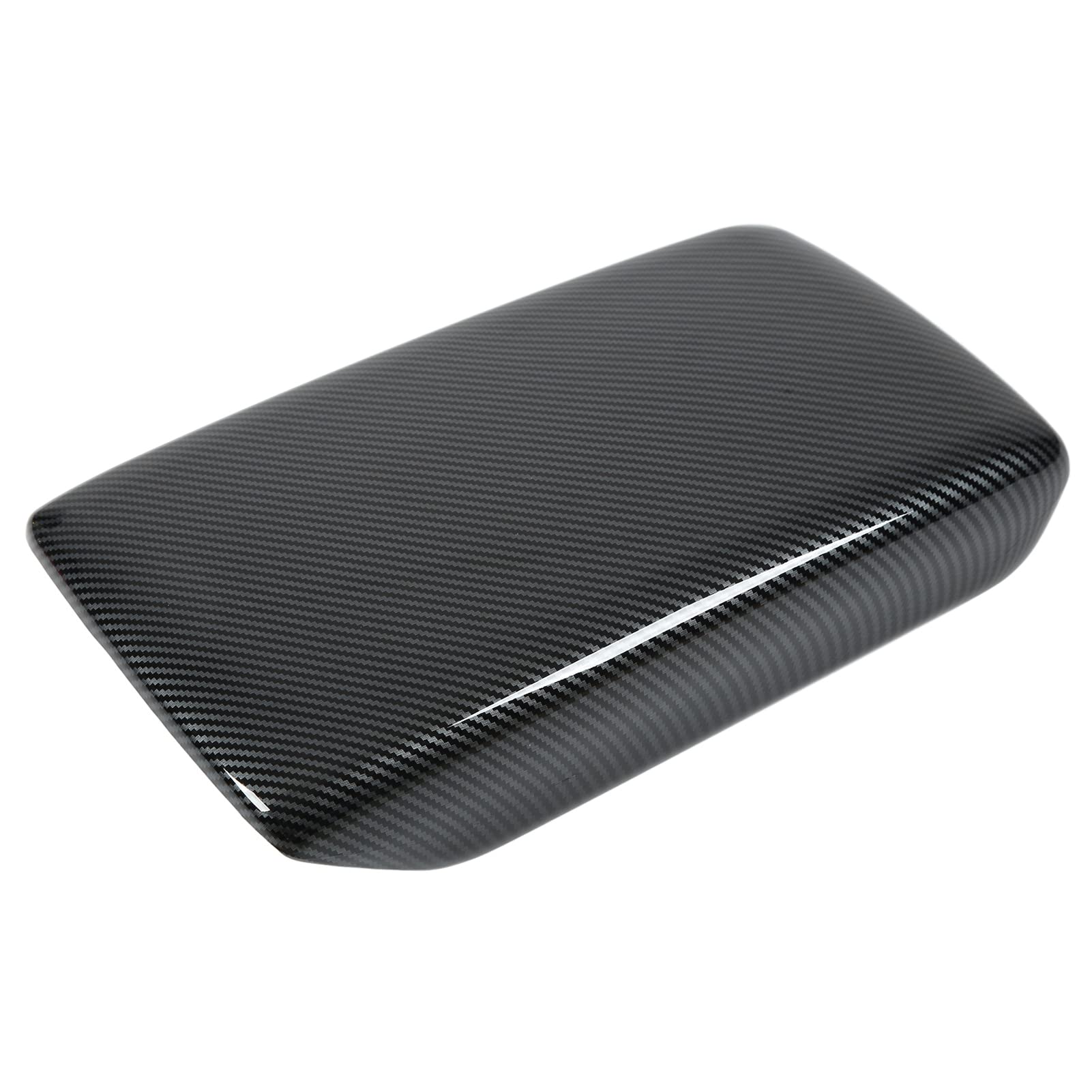 Acouto Car Armrest Cover - Professional Center Console Lid Pad Replacement in Black Carbon Fiber Style for Honda Civic 2022 | Comfort & Protection for Long Drives