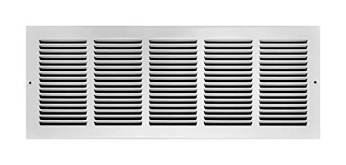 24x8 Return Air Grille - HVAC Vent Cover for Home & Office - Durable Metal Air Vent Grates for Ceiling & Wall Installation