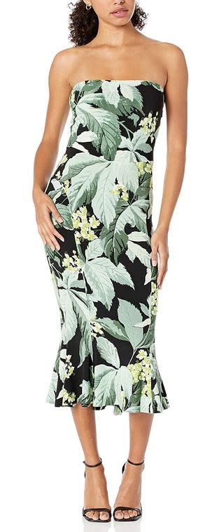Norma Kamali Women's Strapless Fishtail Gown - Elegant Formal Evening Dress for Weddings, Prom & Special Occasions