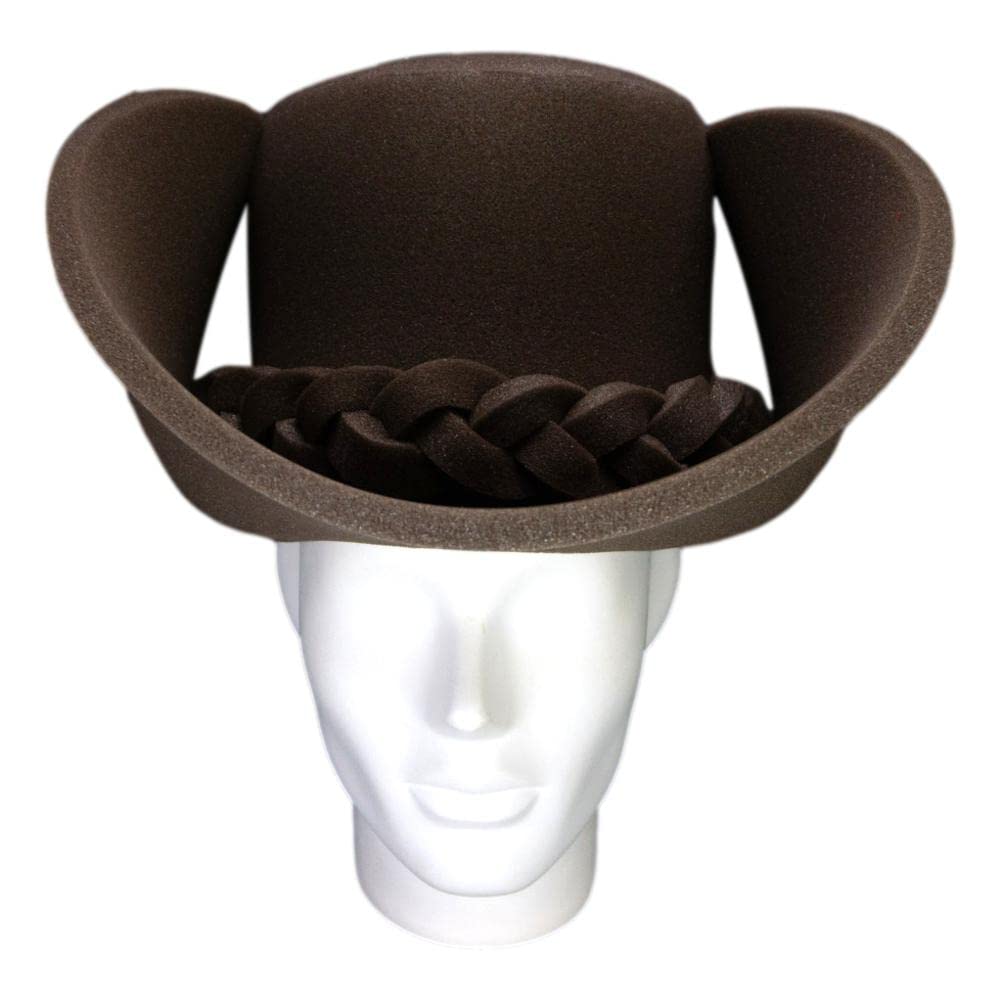 FOAM PARTY HATS: Giant Brown Cowboy Hat for Men - Handmade 40 Gallon Vintage Cowboy Hat - YMCA Party Hat for Western Theme Events, Costumes & Country Music Festivals
