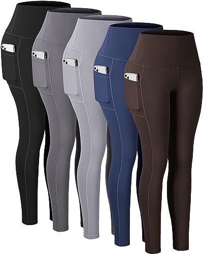 5 Packs -Black/Dark Grey/Light Gray/Navy/Brown