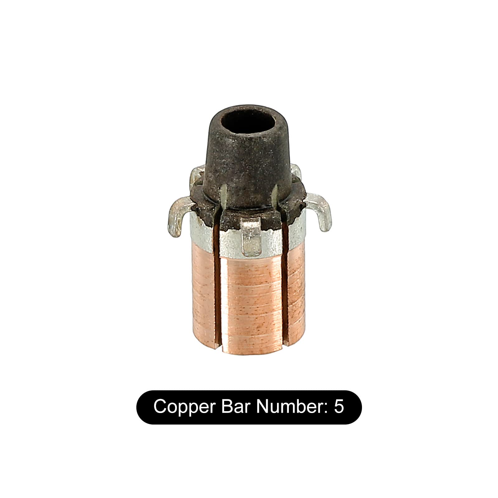 PATIKIL 5 Gear Teeth Electric Motor Commutator 3.17mm ID 7.6mm OD - Replacement Part for DC Motors, Power Tools, and DIY Projects - Perfect for Repairing Drills, Saws, and Small Appliances