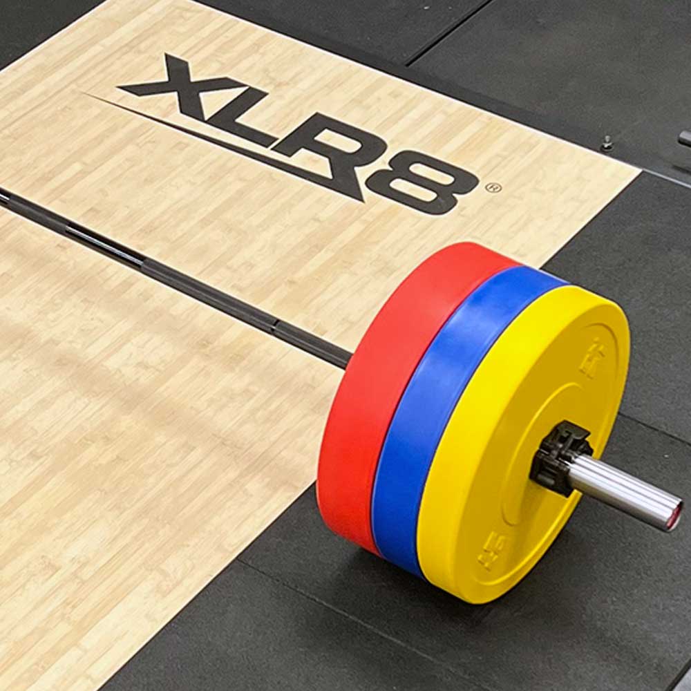 XLR8 Elite Black Olympic Barbell - 45LB Olympic Weightlifting Bar for CrossFit, Powerlifting & Home Gym - Perfect for Strength Training & Competition Lifting