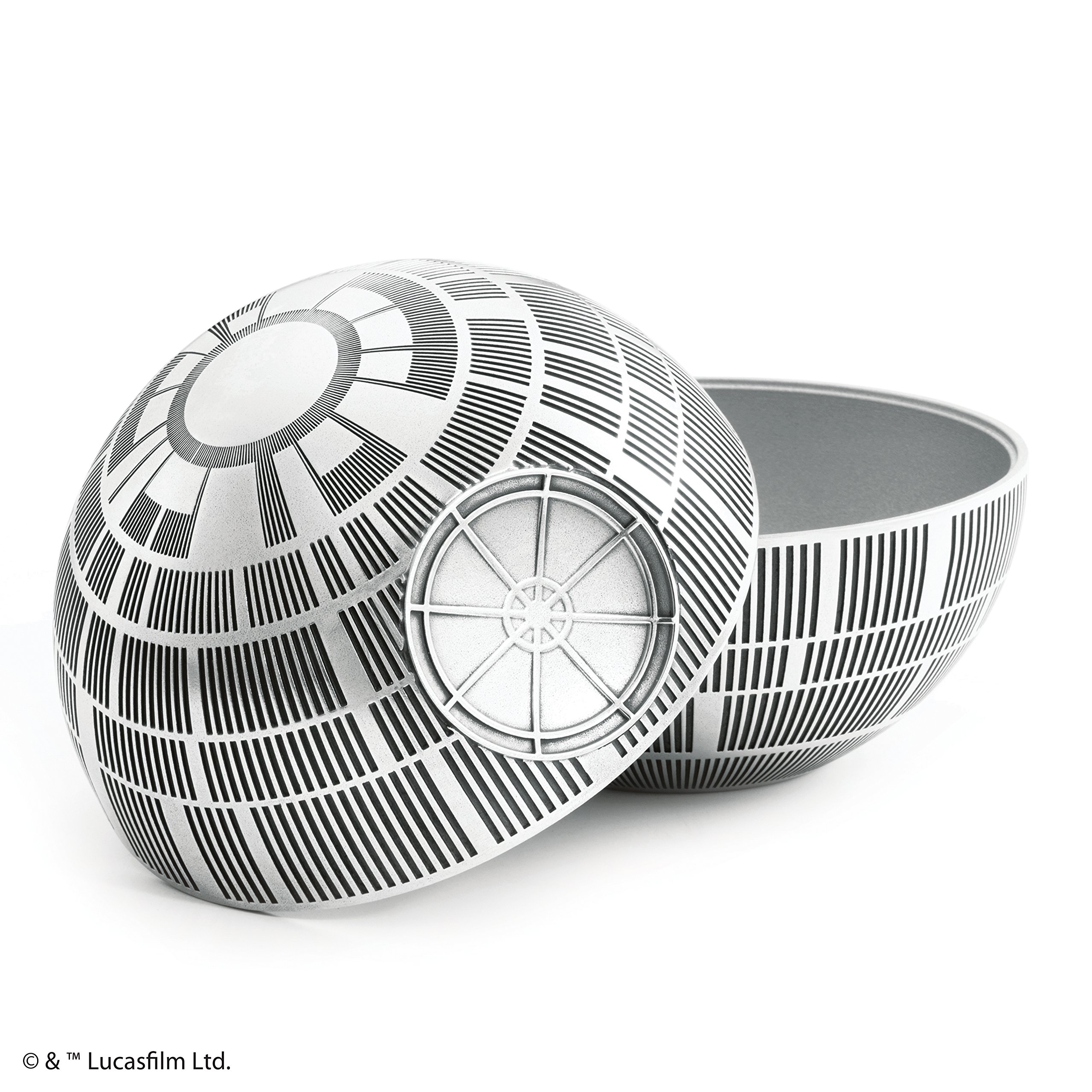 Royal Selangor Star Wars Pewter Death Star Trinket Box - Handcrafted Collectible Gift for Fans - Perfect for Display, Jewelry Storage & Star Wars Themed Decor