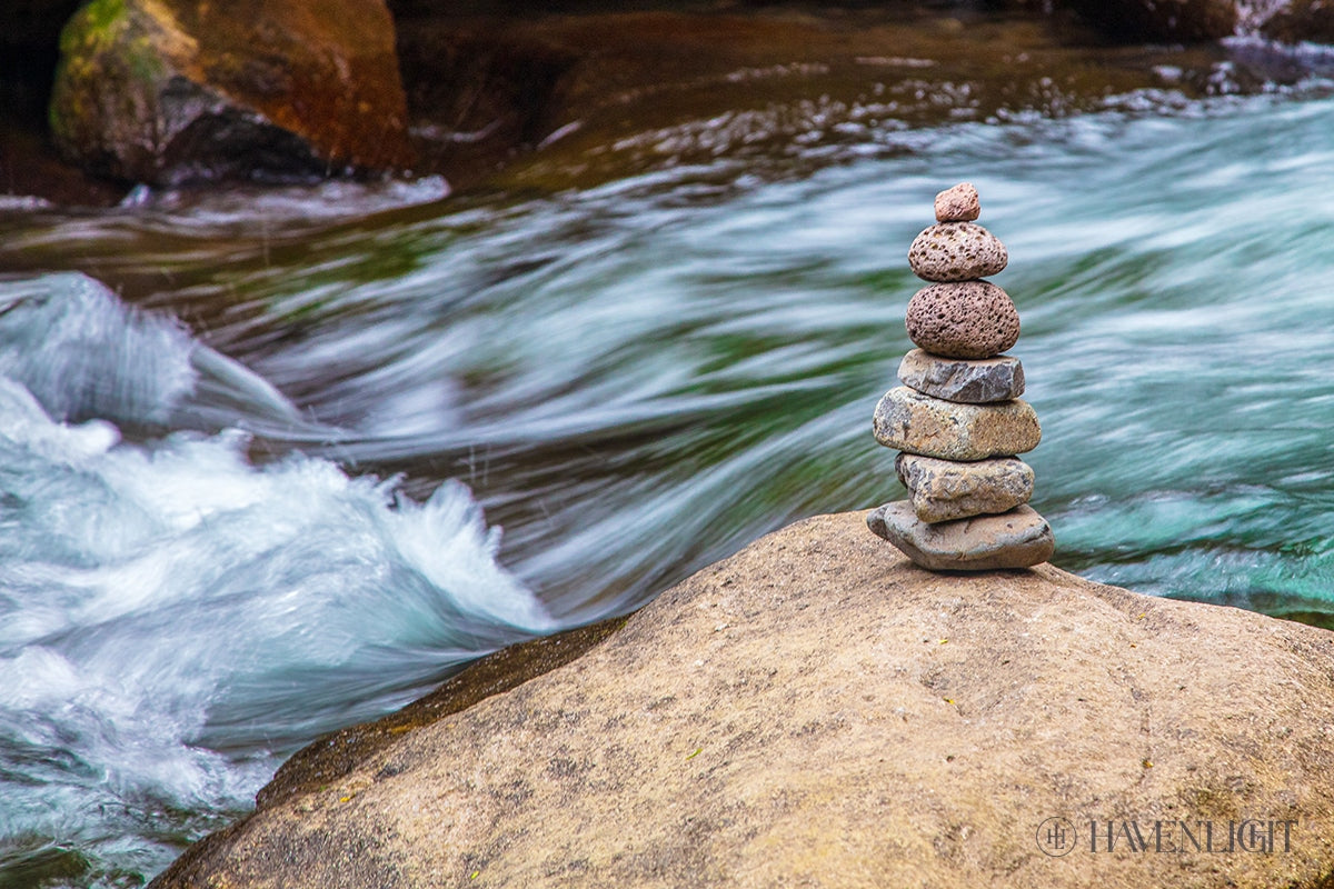 Cairn Meditation Stones - Natural Balancing Stones for Mindfulness, Stress Relief & Yoga - Perfect for Home, Office & Outdoor Meditation Practice