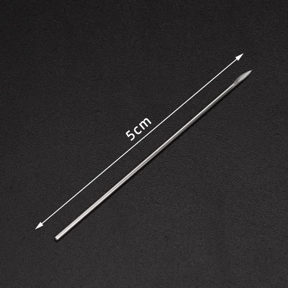 100pcs 18G Sterile Steel Body Piercing Needles - Professional Ear, Nose, Navel & Nipple Piercing Kit for Tattoo & Makeup Artists | Safe for Salon, Studio & Home Use
