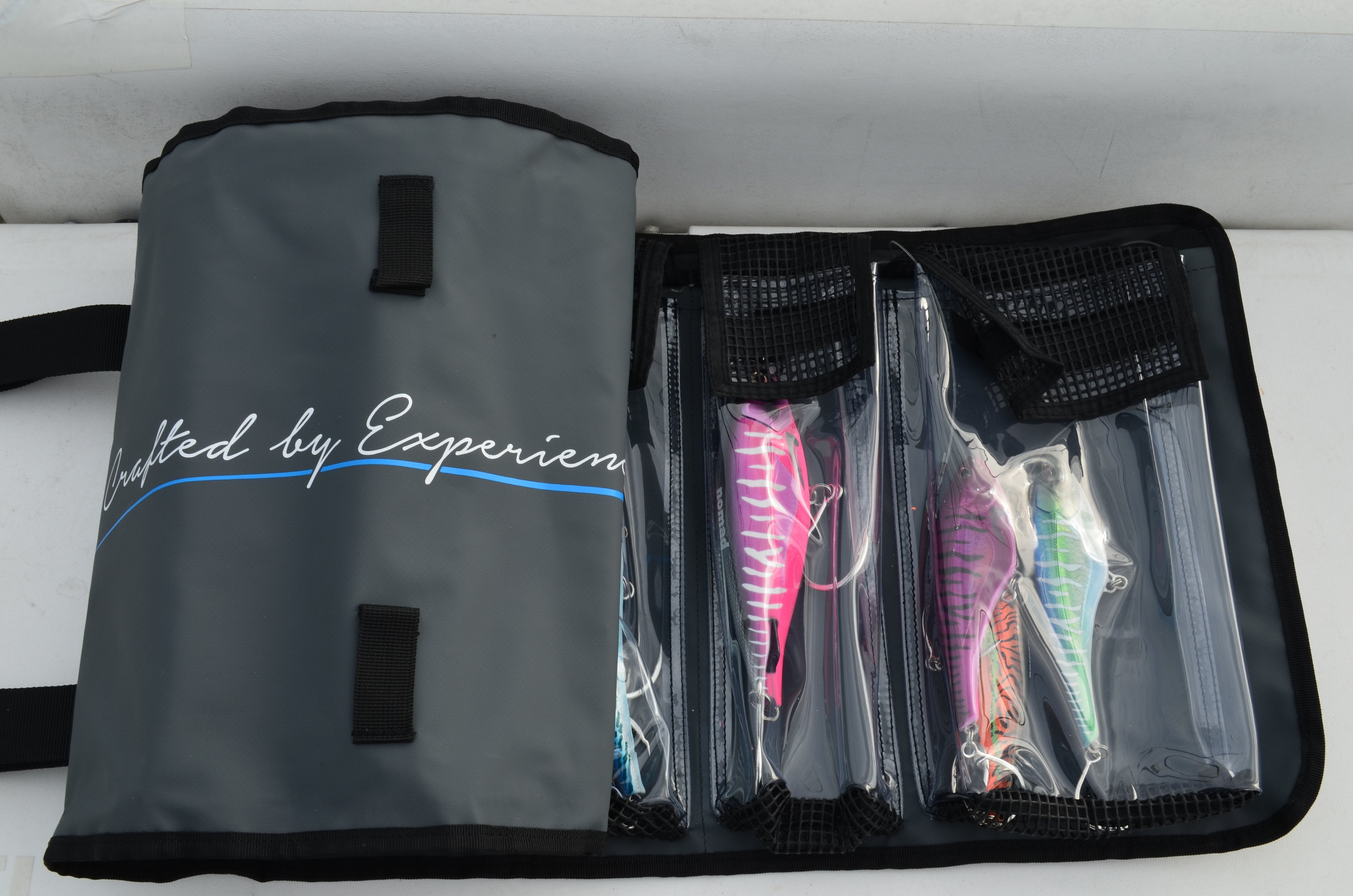 Nomad Design Lure Roll - Premium Fishing Lure Organizer for Bass, Trout & Saltwater - Compact & Durable Tackle Storage for Boat, Kayak & Shore Fishing
