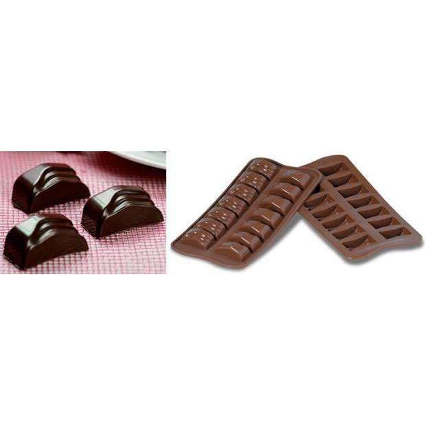 Premium Silikomart Rectangle Jack Chocolate Silicone Mold - Professional Baking Tool for Halloween, Christmas & Party Desserts - Perfect for Chocolate, Candy, Soap & Resin Crafts
