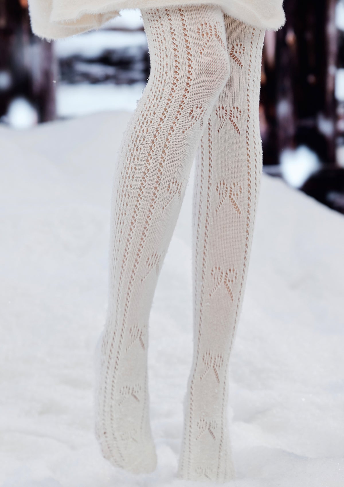 Cozy Snowflake Knitted Stockings for Christmas - Warm Winter Holiday Decor & Gift for Home, Party, and Fireplace Mantel