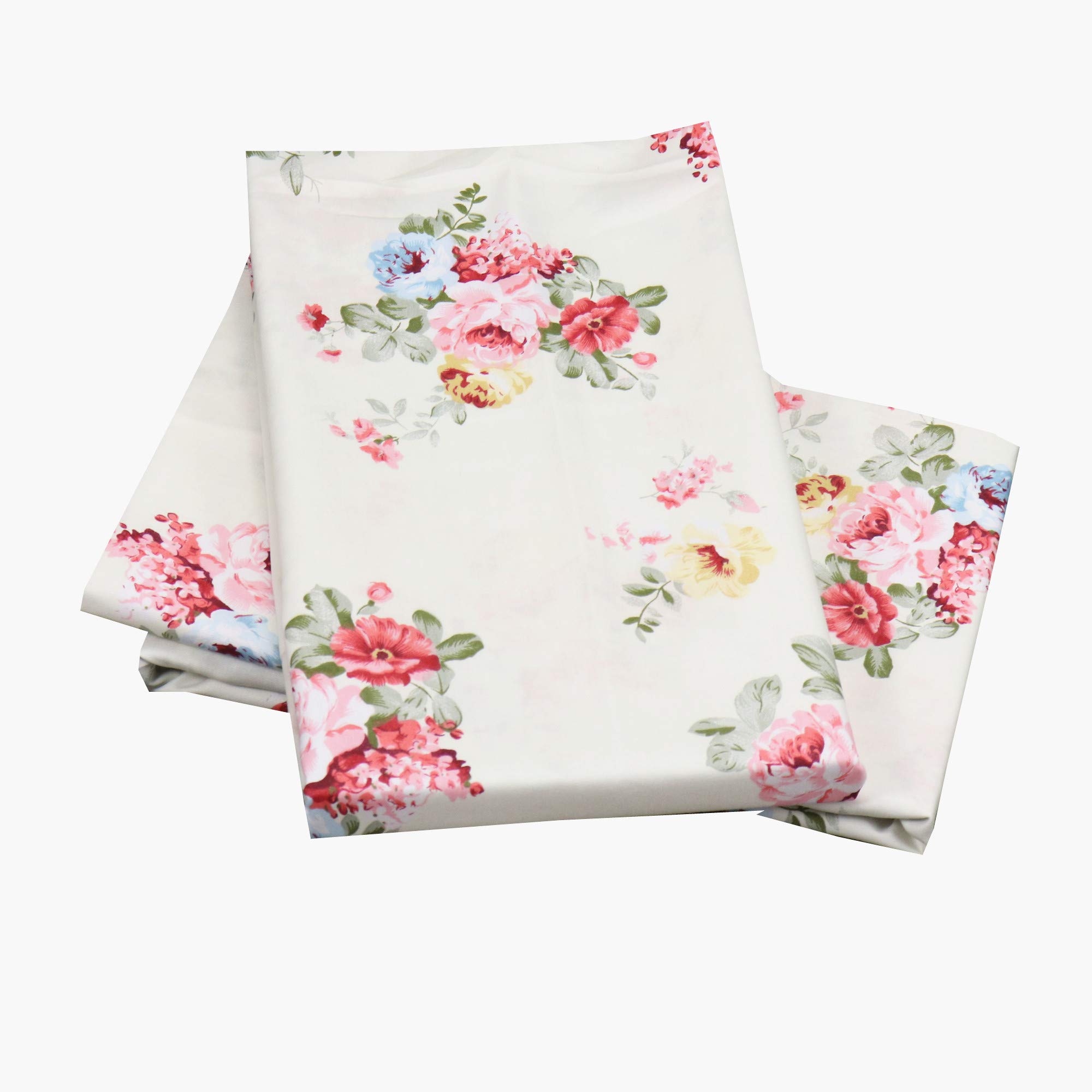 Luxury Cotton Queen Pillowcase Set of 2 - 20x30 Inch for Bedroom Decor