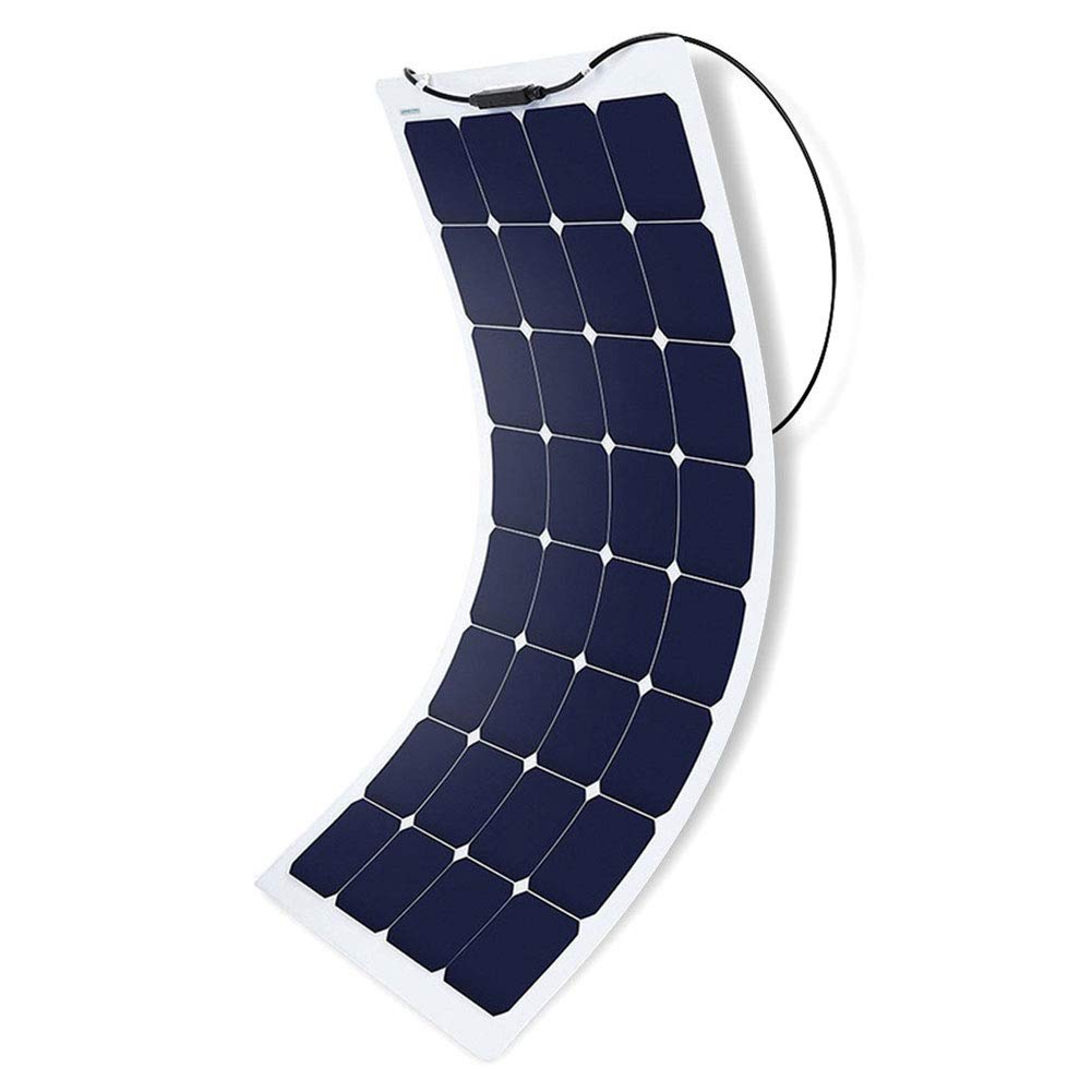 ACOPOWER 110W Flexible Solar Panel - Lightweight ETFE Solar Charger for RV, Boat, Cabin, Tent, Caravan - Compatible with 12V Battery (1 Pack) | Portable Power Solution for Off-Grid Camping & Outdoor Adventures