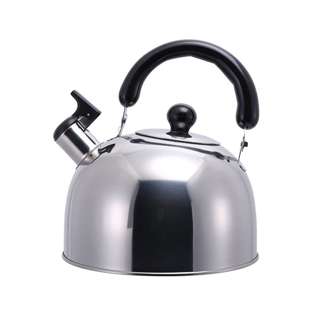 Stainless Steel Whistle Tea Kettle for Stovetop - Thickened Durable Pot Body, Camping & Office Use - Perfect for Boiling Water for Tea, Coffee & Hot Cocoa at Home or Outdoors