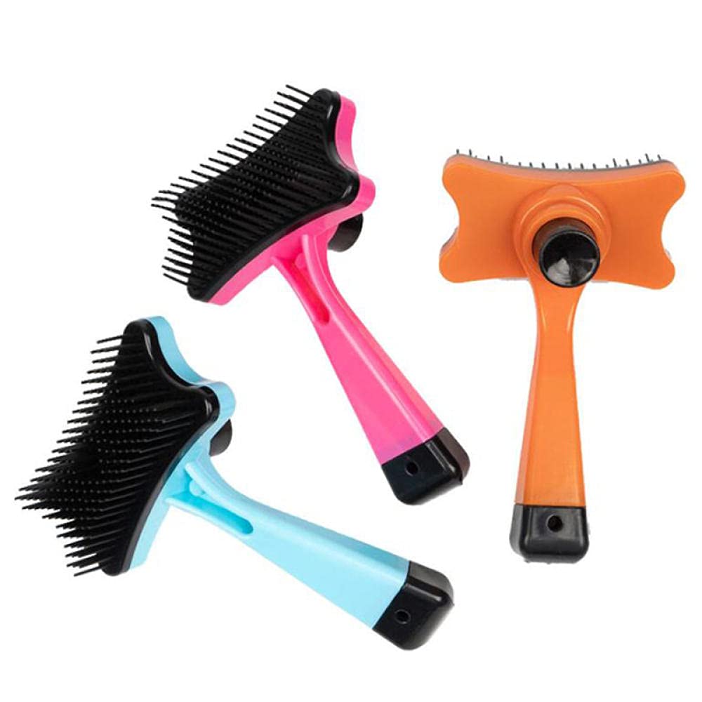 Self-Cleaning Dog Brush - Pet Grooming Brush for Dogs & Cats - Home Use