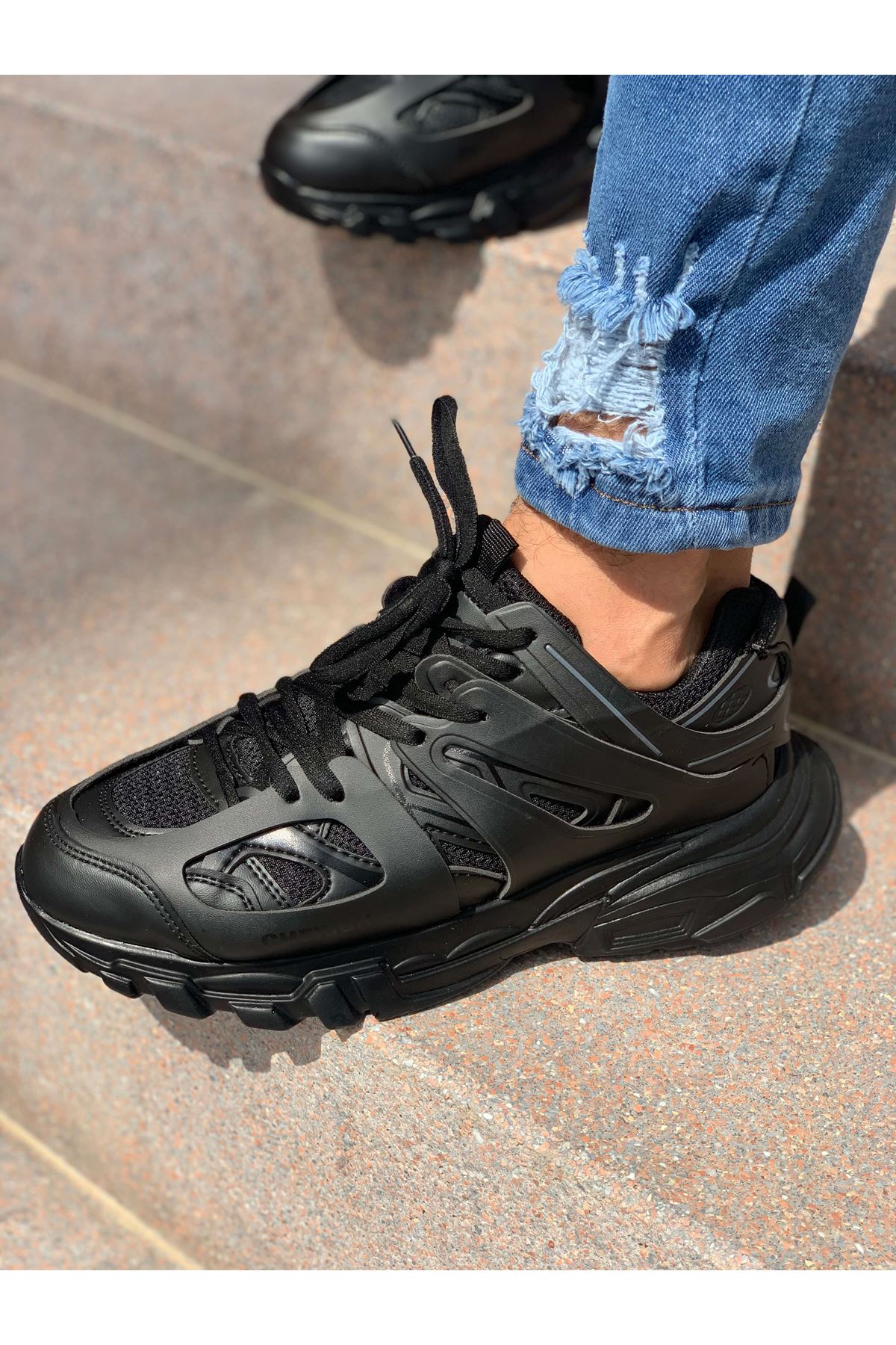 CH301 Men's Casual Shoes - Black/Black | Comfortable & Stylish for Everyday Wear, Work, and Outdoor Activities