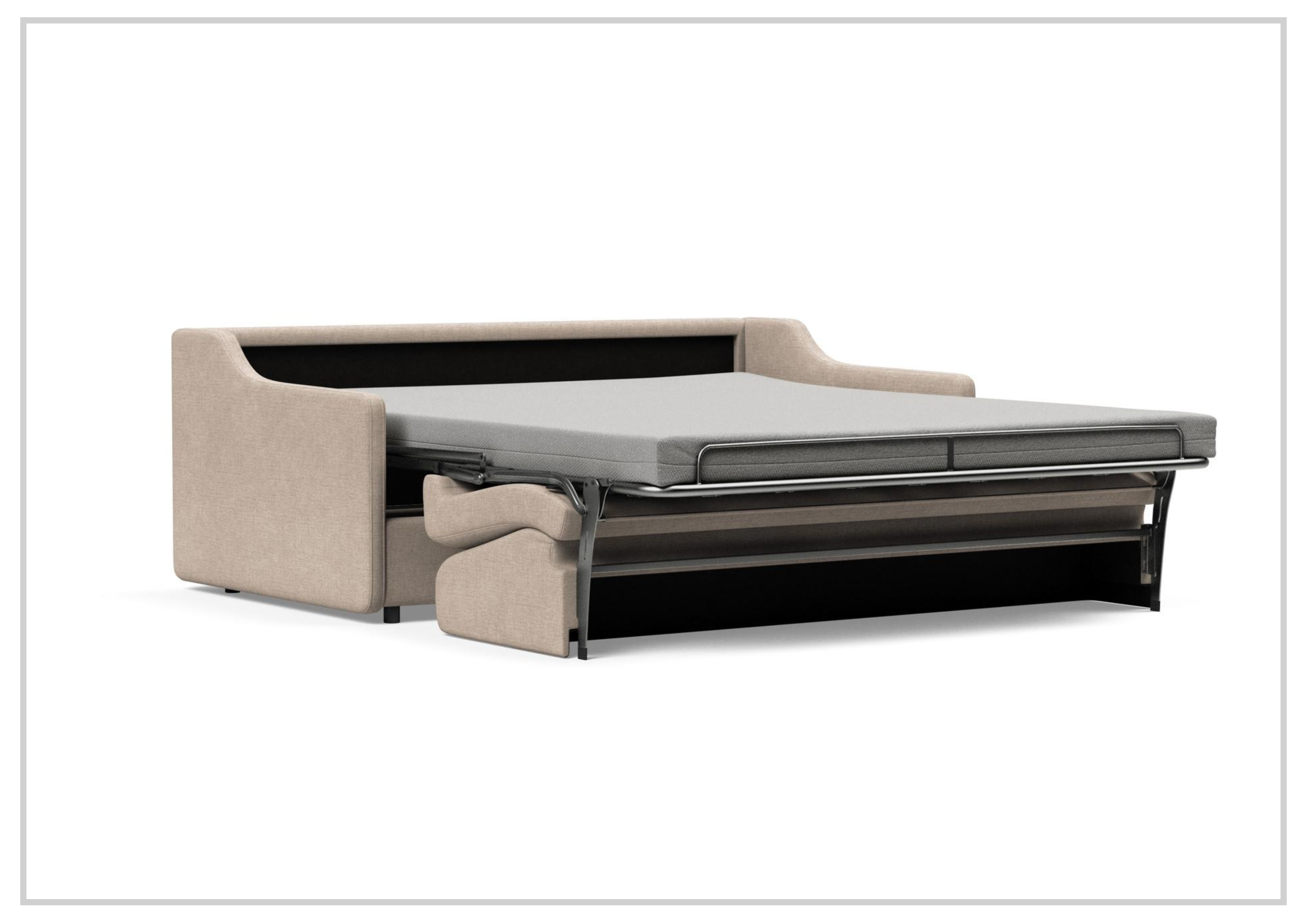 Innovation Living Carnell Fabric 2-Seater Queen Size Sofa Bed - Convertible Sleeper Sofa for Small Spaces, Guest Room & Apartment Living