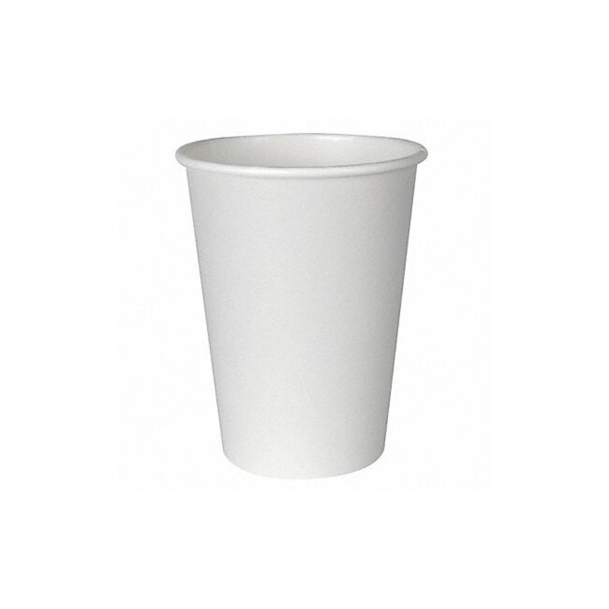 GP PRO Dixie 12 oz White Disposable Paper Coffee Cups - 1000 Count (50 Cups/Sleeve, 20 Sleeves/Case) - Perfect for Offices, Cafes, and Catering Events
