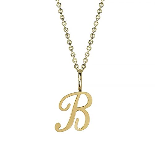 Custom Name Necklace - Personalized 10K/14K/18K Gold Letter Name Necklace with Birthstone - Mother Daughter Jewelry Gift for Women & Girls - Perfect for Birthdays, Anniversaries & Special Occasions