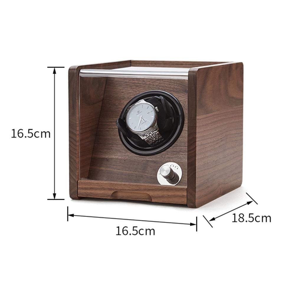 Automatic Watch Winder for Mechanical Watches - Single & Double Watch Storage Box with Turntable & Shaker Function - Perfect for Watch Collectors & Enthusiasts (Home/Office Use)