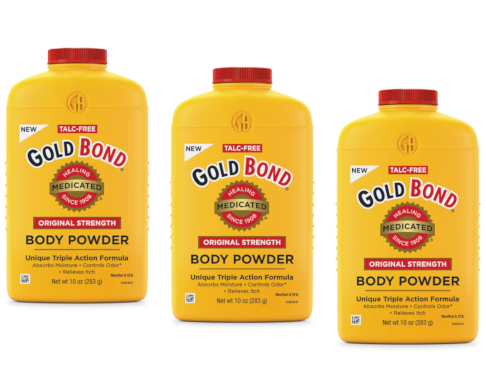 Gold Bond Medicated Powder 10oz (3 Pack) - Talc-Free Body Powder for Men & Women - Soothes & Protects Skin - Ideal for Chafing, Sweating & Odor Control - Gym, Work & Daily Use