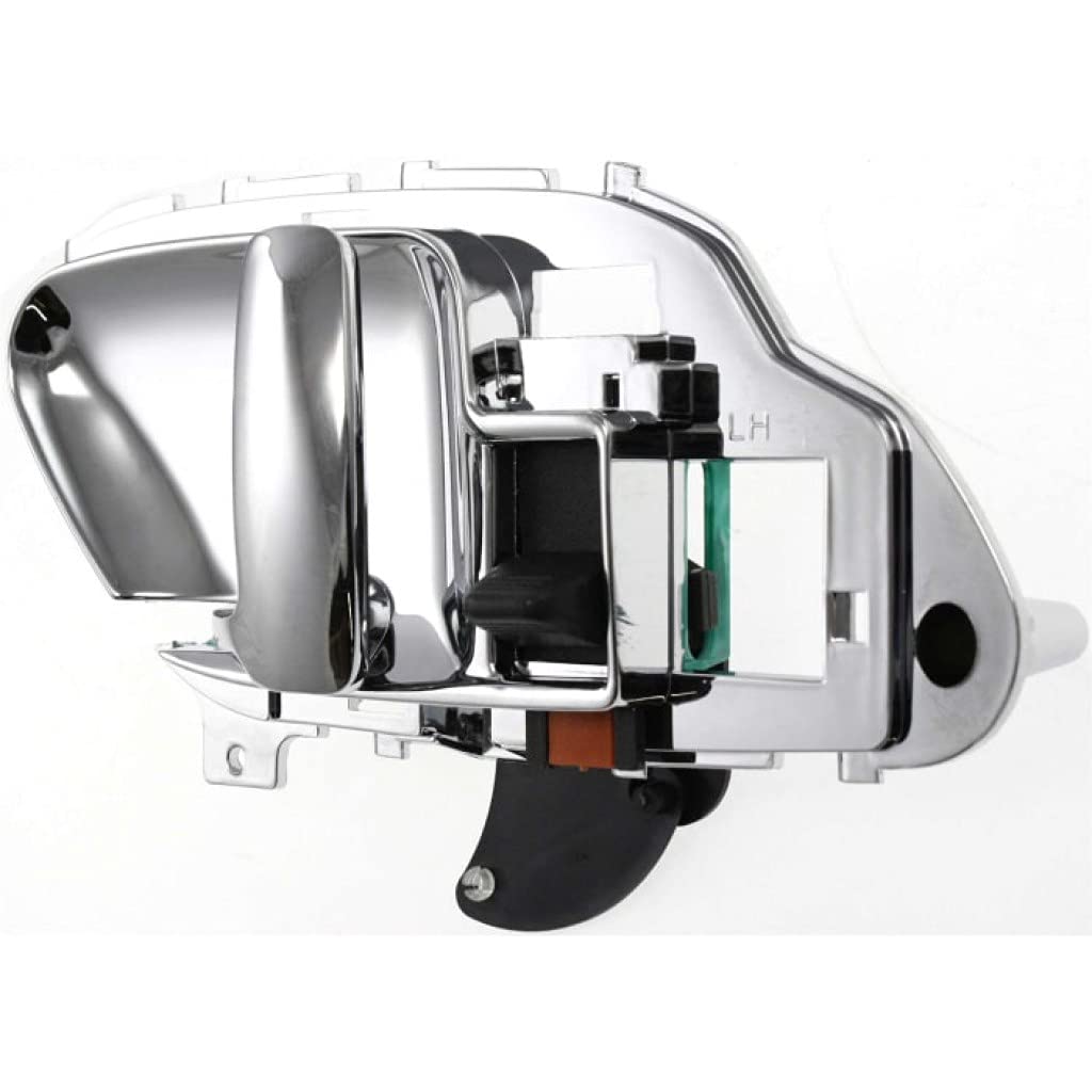 GMC K1500 Interior Door Handle Front Driver Side Chrome (1995-1999) with Door Lock Button - Compatible with All Submodels | Replacement Part for Easy Installation & Enhanced Vehicle Security