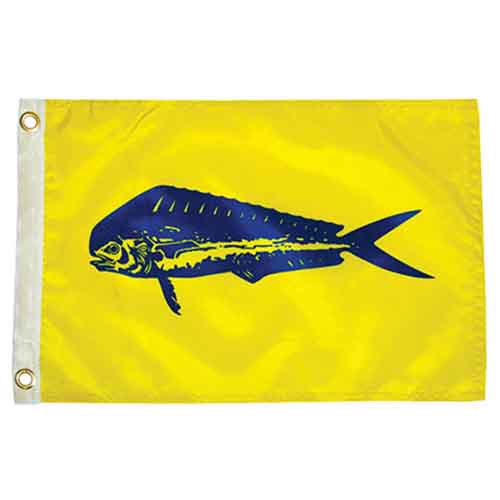 Dolphin Mahi Outrigger Flag - High Visibility Fishing Flag for Boats & Kayaks - Perfect for Offshore Fishing & Water Sports