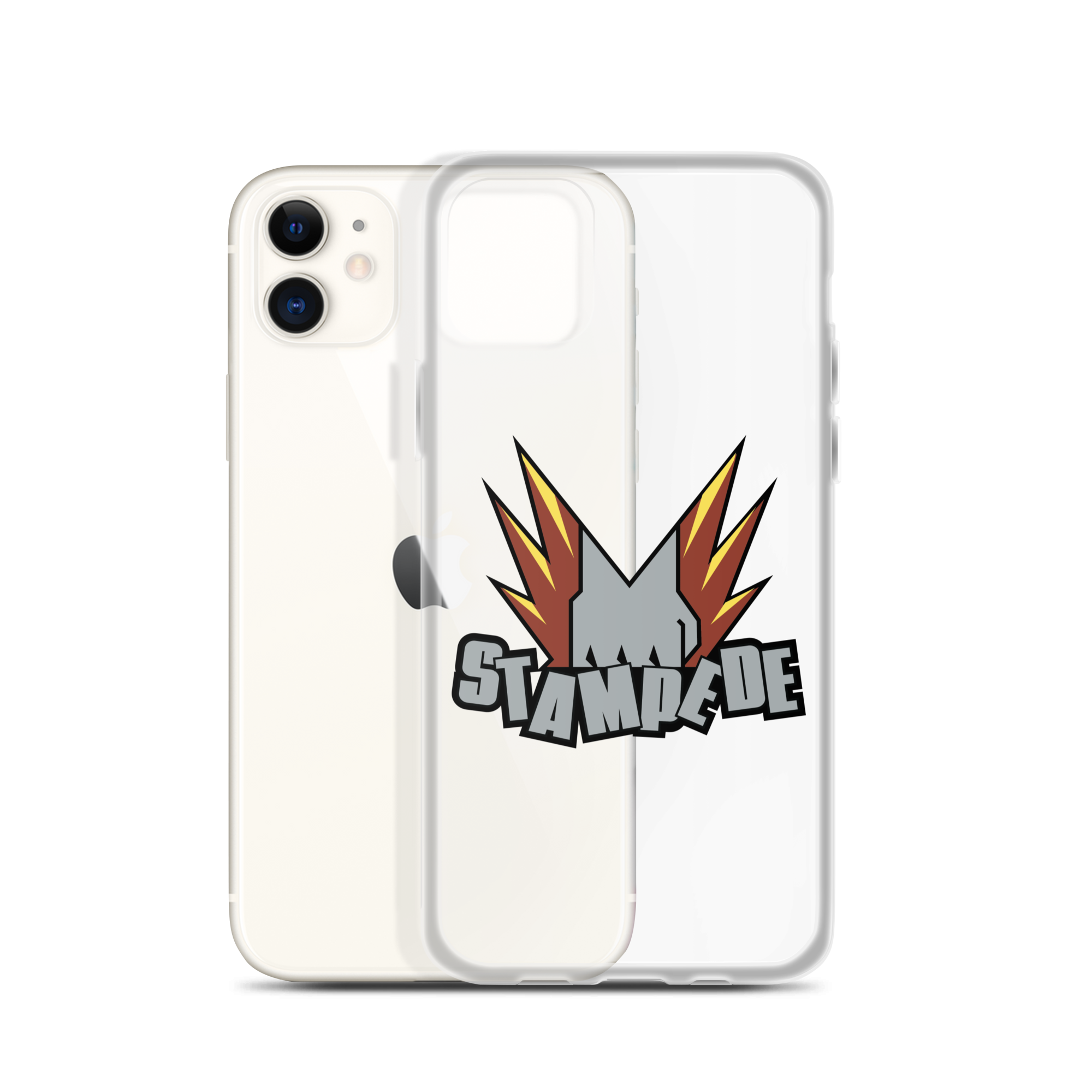 Zoo Jitsu Fighters Stampede iPhone Clear Case - Durable Protective Cover for iPhone 11/12/13/14/15 Pro Max - Slim Shockproof Phone Case for Everyday Use, Travel & Outdoor Activities