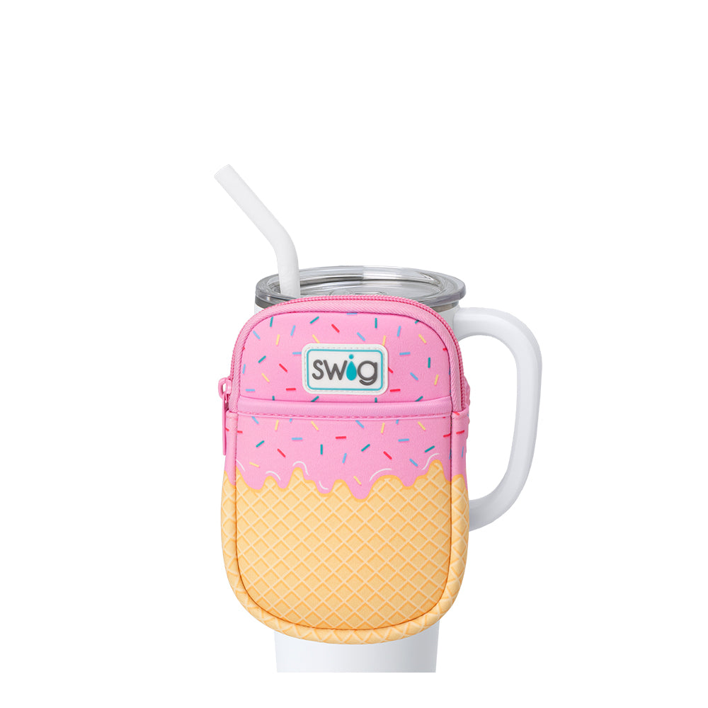 Scoop There It Is Mega Mug Pouch - Large Insulated Coffee Cup Holder for Travel, Work & Outdoor Activities | Perfect for Commuters, Office & Camping