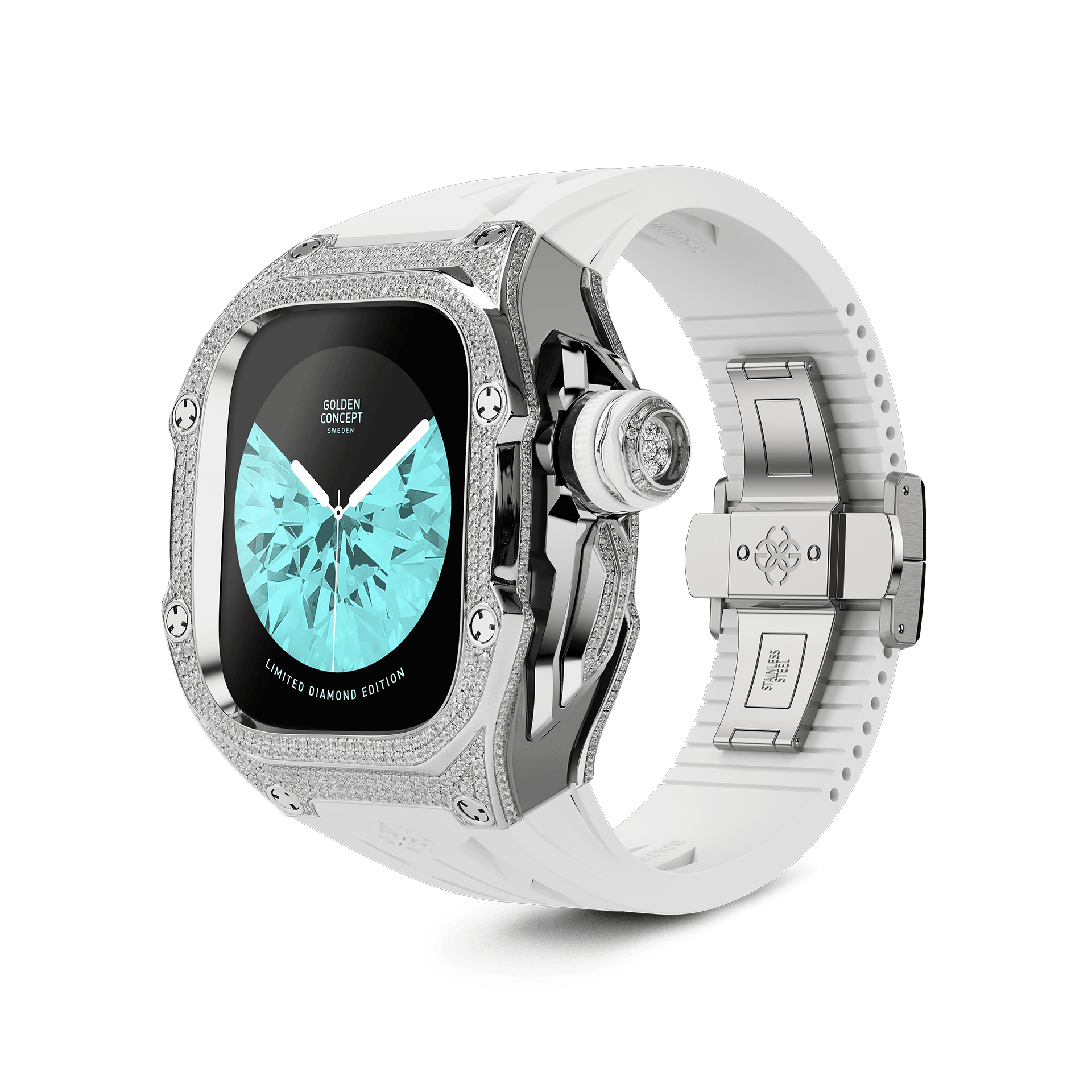 Premium Diamond Apple Watch Case for Series 1/2/3/4/5/6/7/8/SE - Luxury Protective Cover with Sparkling Crystals - Perfect for Daily Wear, Workouts & Special Occasions