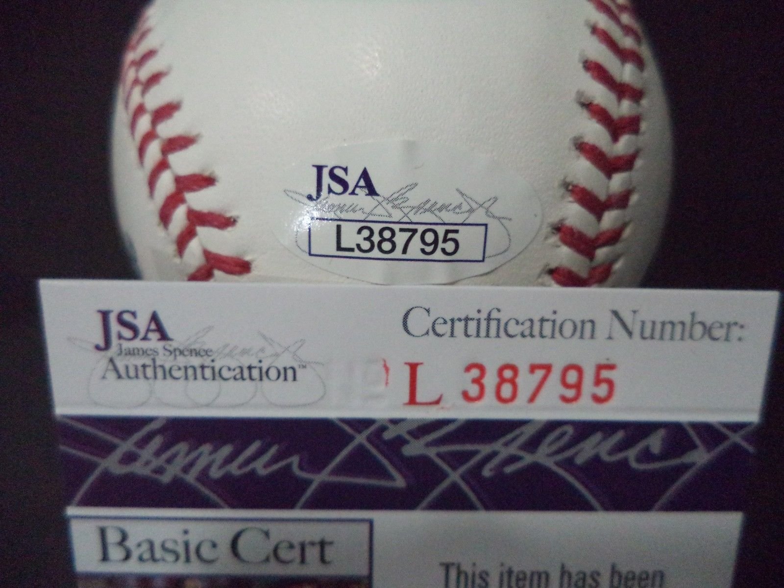 Authentic JAMES SHIELDS Kansas City Royals Signed Autographed ROMLB Baseball with JSA COA #L38795 - Perfect for Sports Memorabilia Collectors & Royals Fans Display