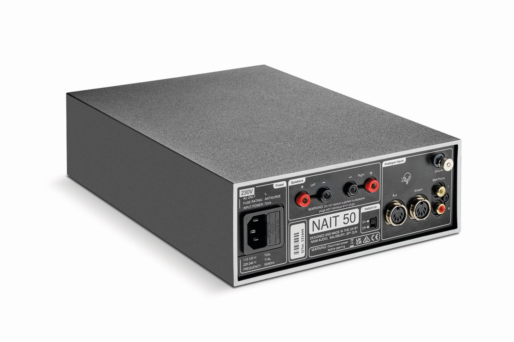 Naim Audio Nait 50 Limited Edition Integrated Amplifier - High-End Stereo Audio System for Home Theater & Music Listening - Perfect for Audiophiles & Hi-Fi Enthusiasts