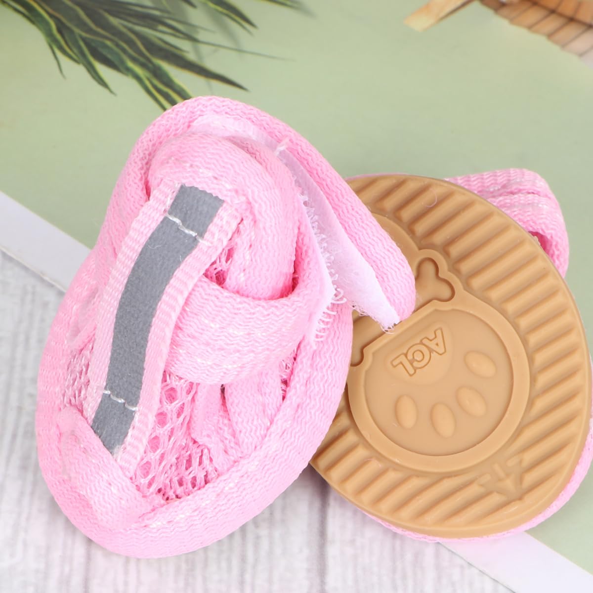 4 Pairs Breathable Mesh Dog Booties for Chihuahua & Small Dogs - Summer Paw Protectors for Hot Pavement, Walking, Hiking & Outdoor Adventures